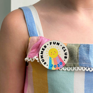 'Summer Fun Club 2022' Badge with Backing Card