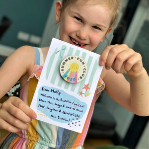 SUMMER FUN CLUB CARD WITH BADGE