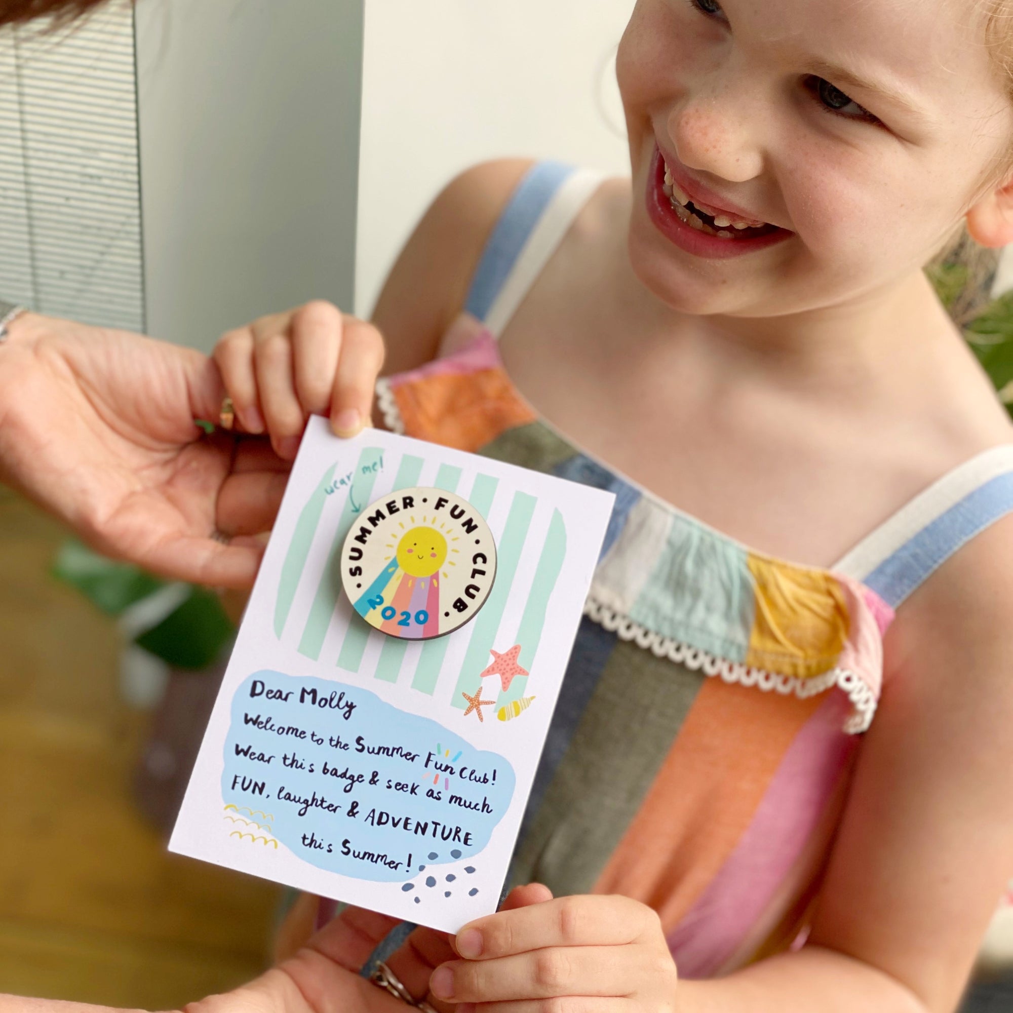 SUMMER FUN CLUB CARD WITH BADGE