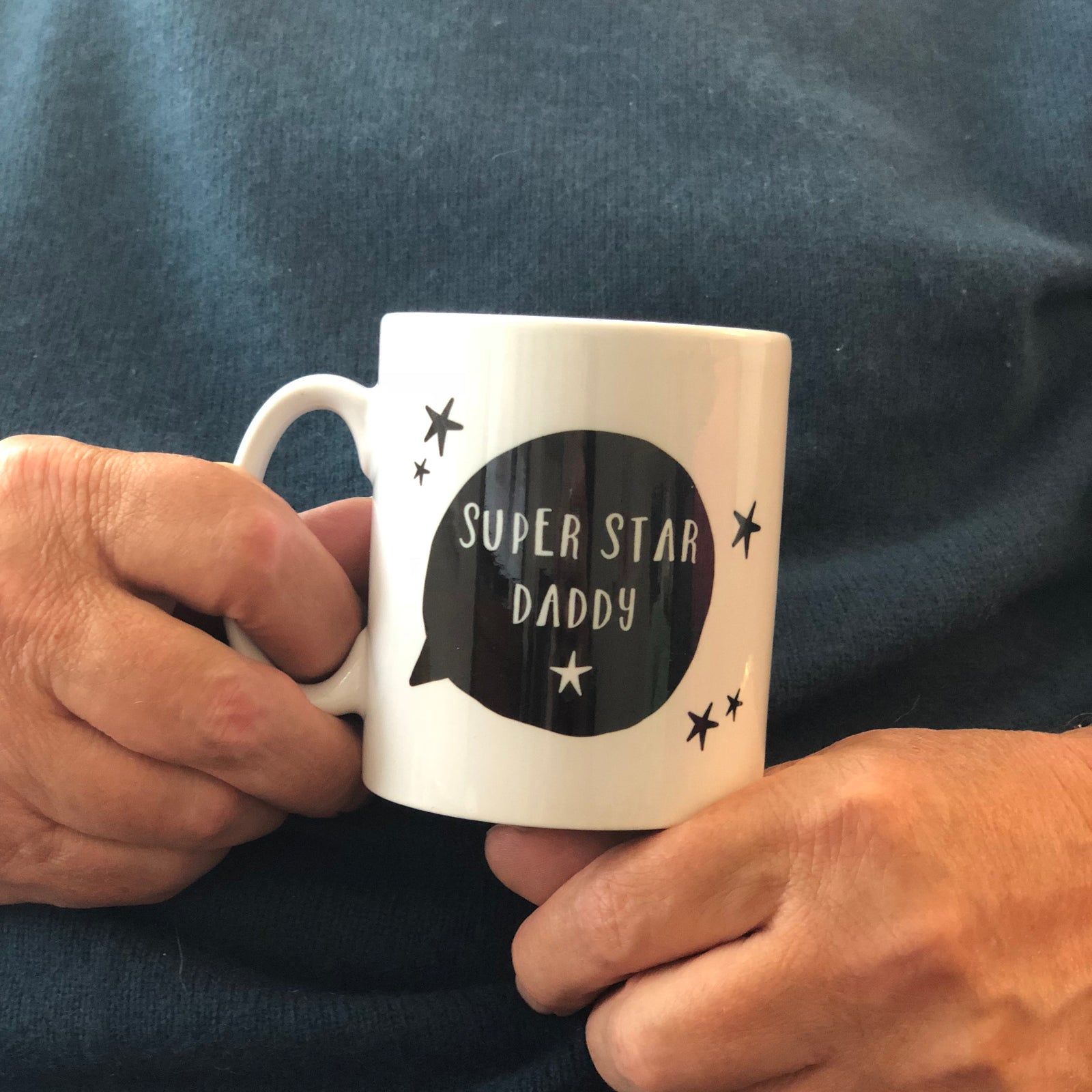 Super Star Daddy China Mug - Hendog Designs