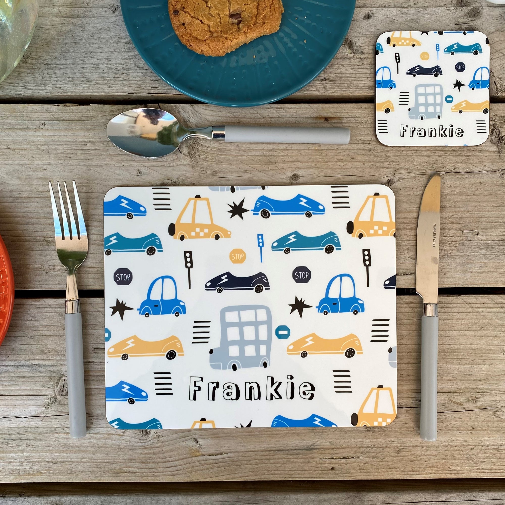 Transport Personalised Placemat - Cars