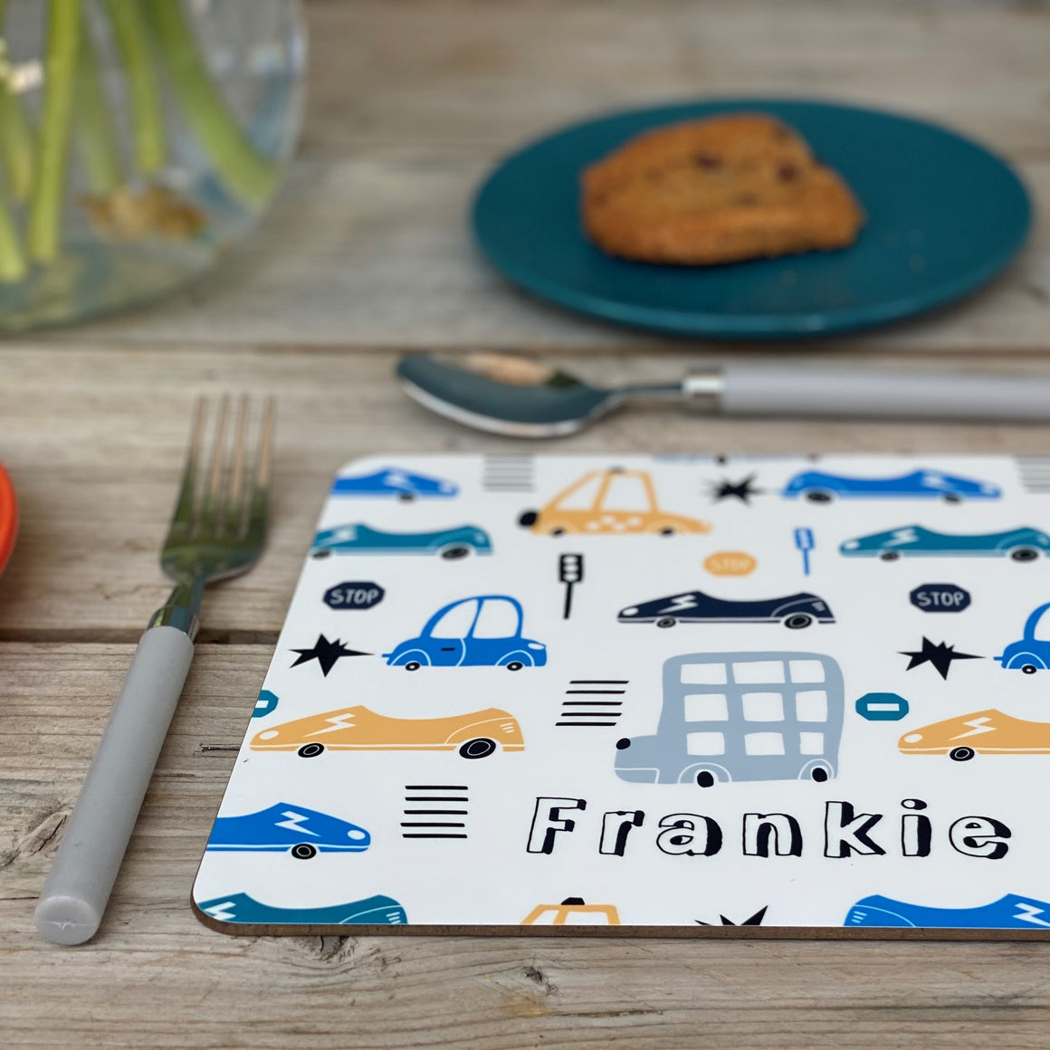 Transport Personalised Placemat - Cars