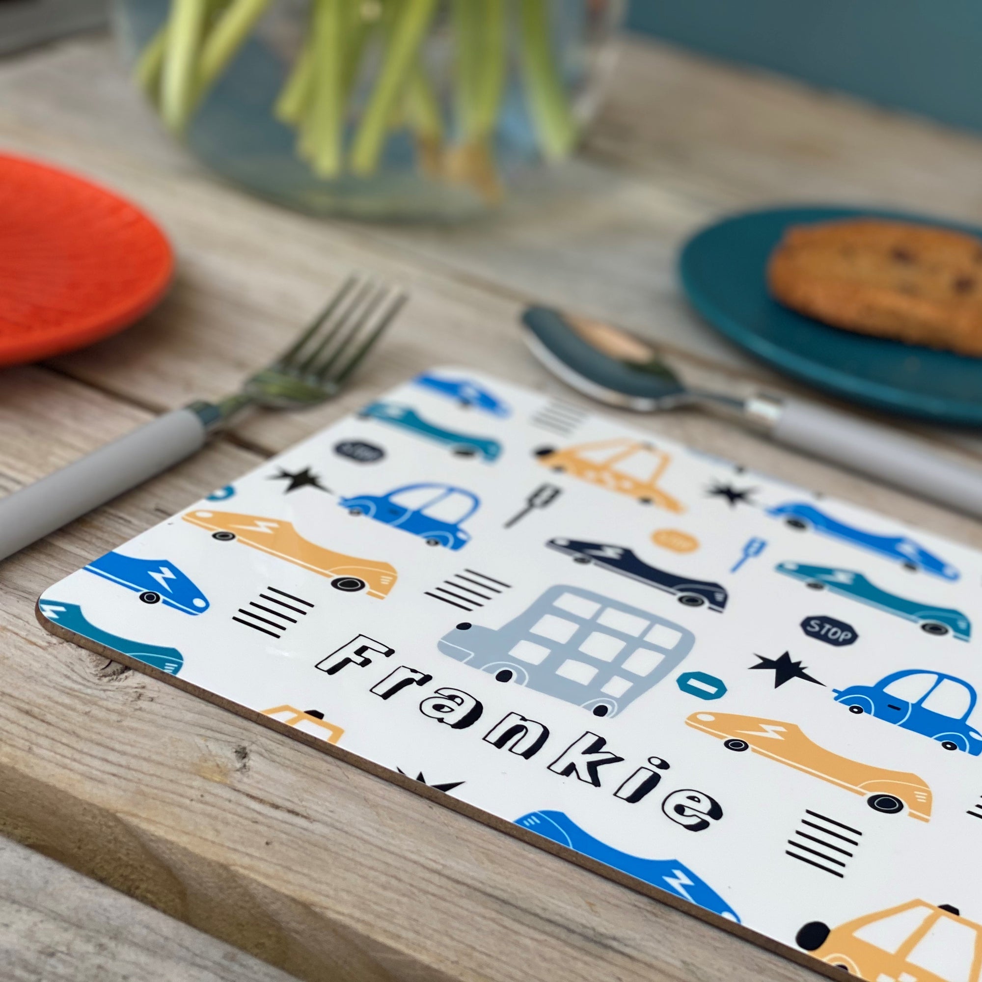 Transport Personalised Placemat - Cars