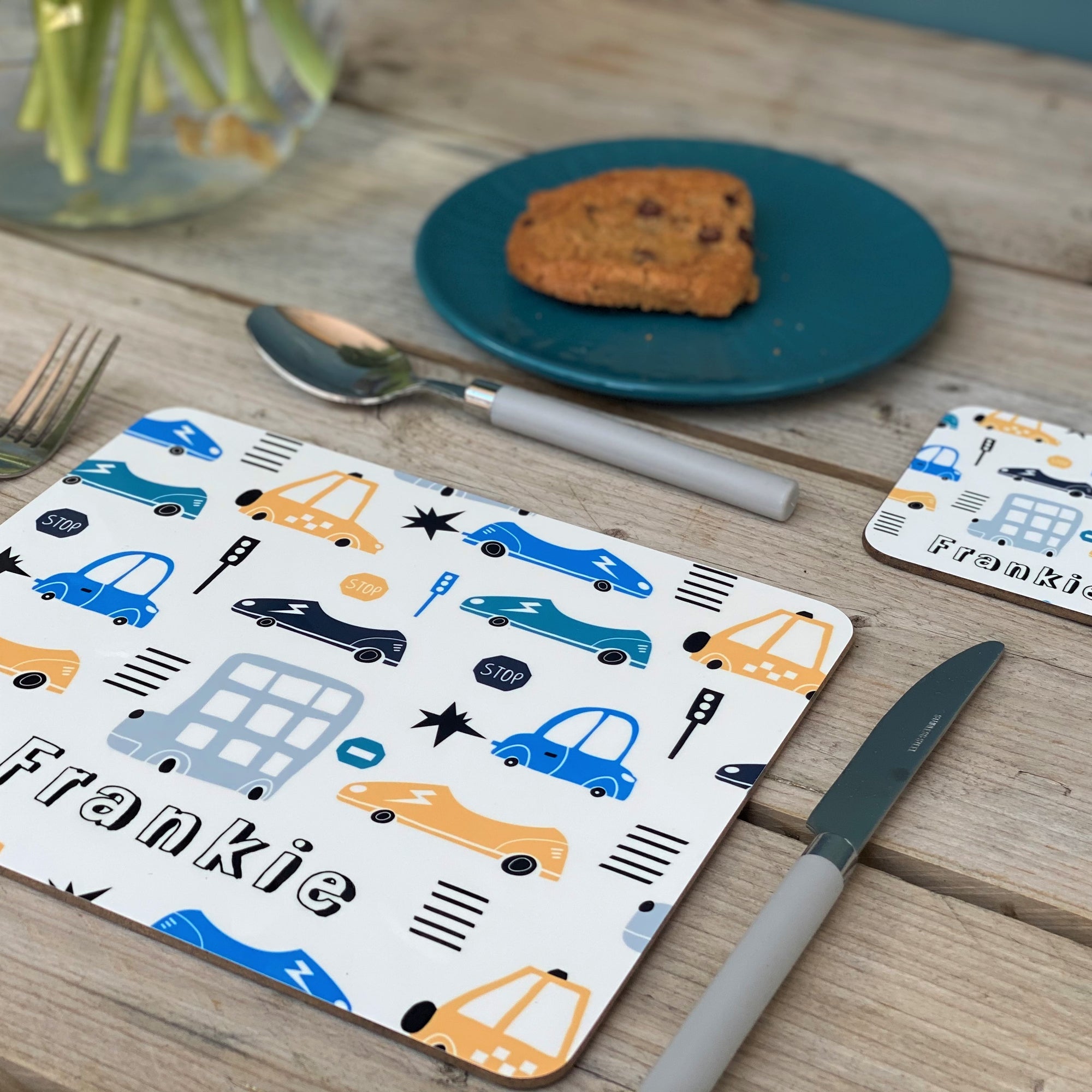 Transport Personalised Placemat - Cars