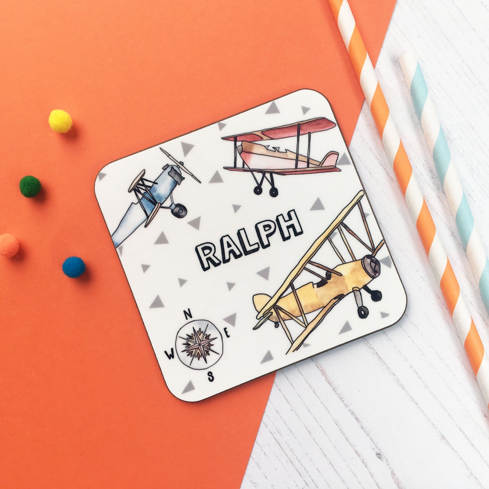 Vintage Aeroplane Coaster