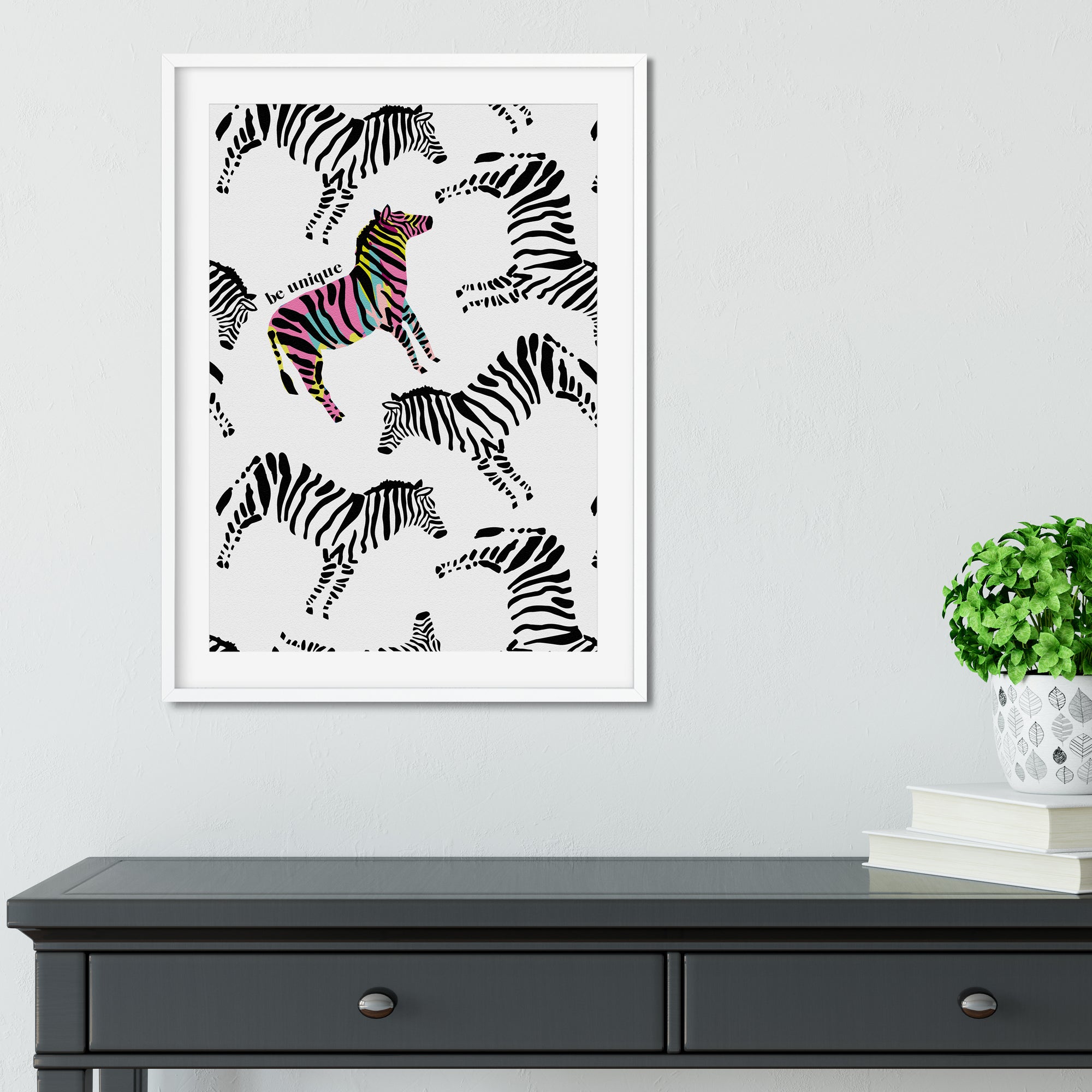 Zebra Be Unique Print - Hendog Designs