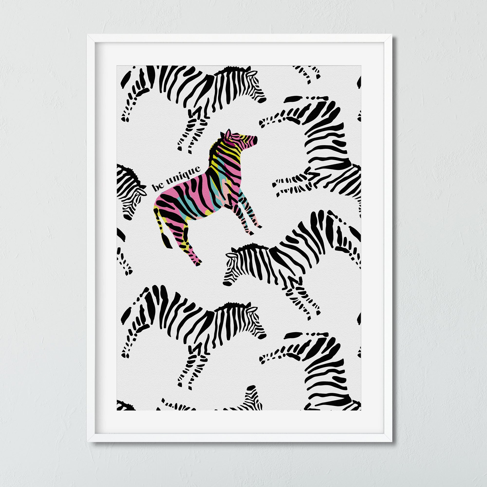 Zebra Be Unique Print - Hendog Designs