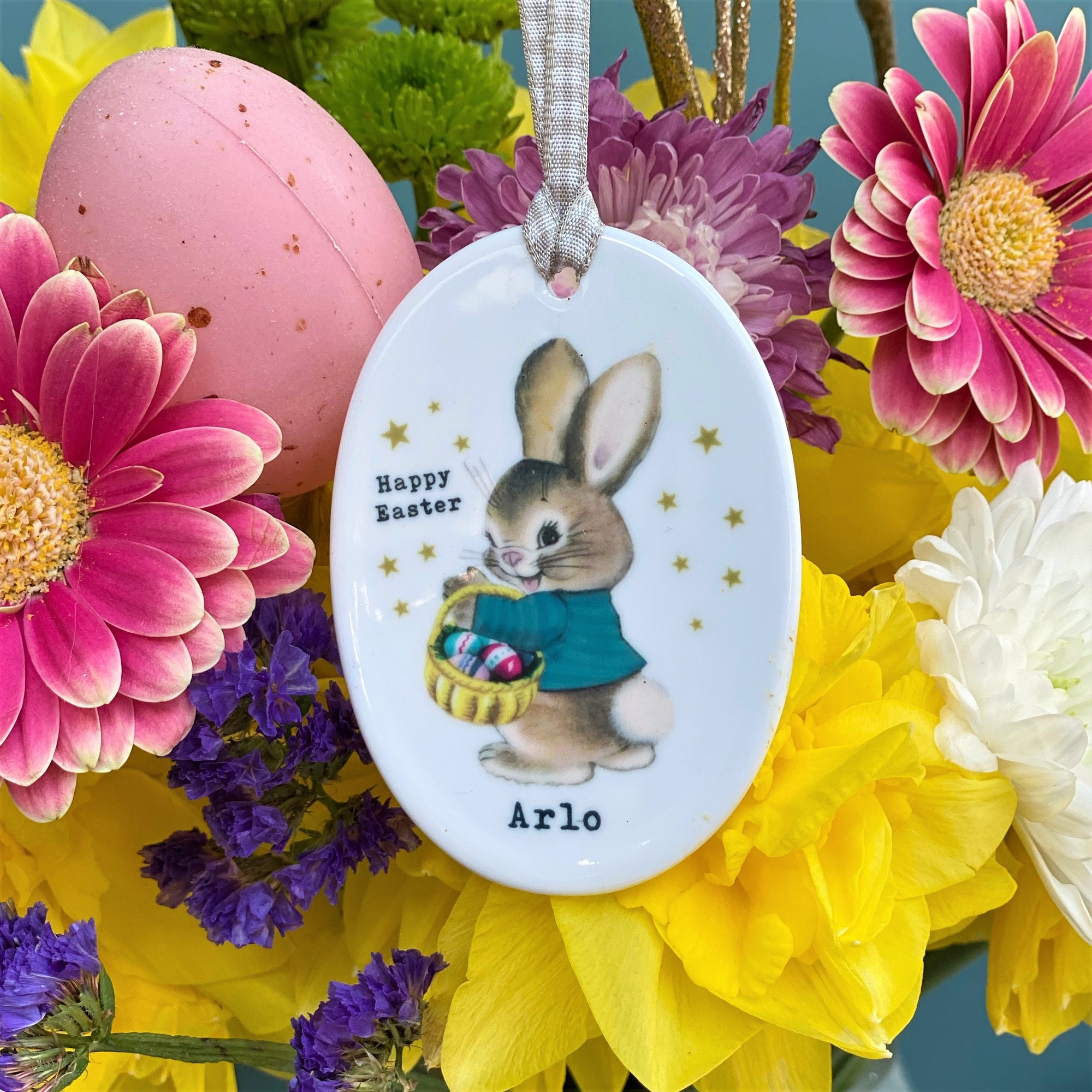 Ceramic Easter Bunny Keepsake Decoration