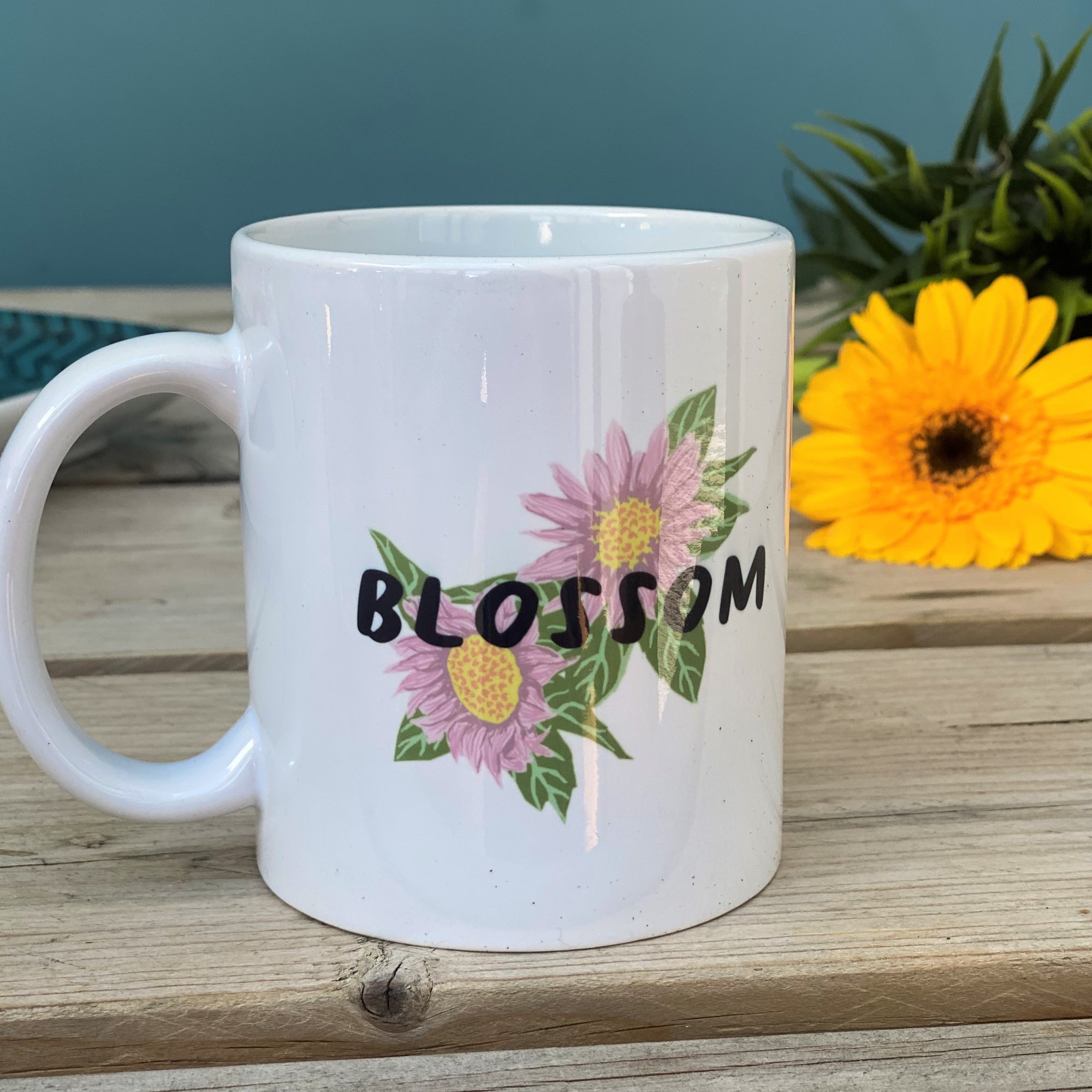 Empowering Flower China Mugs