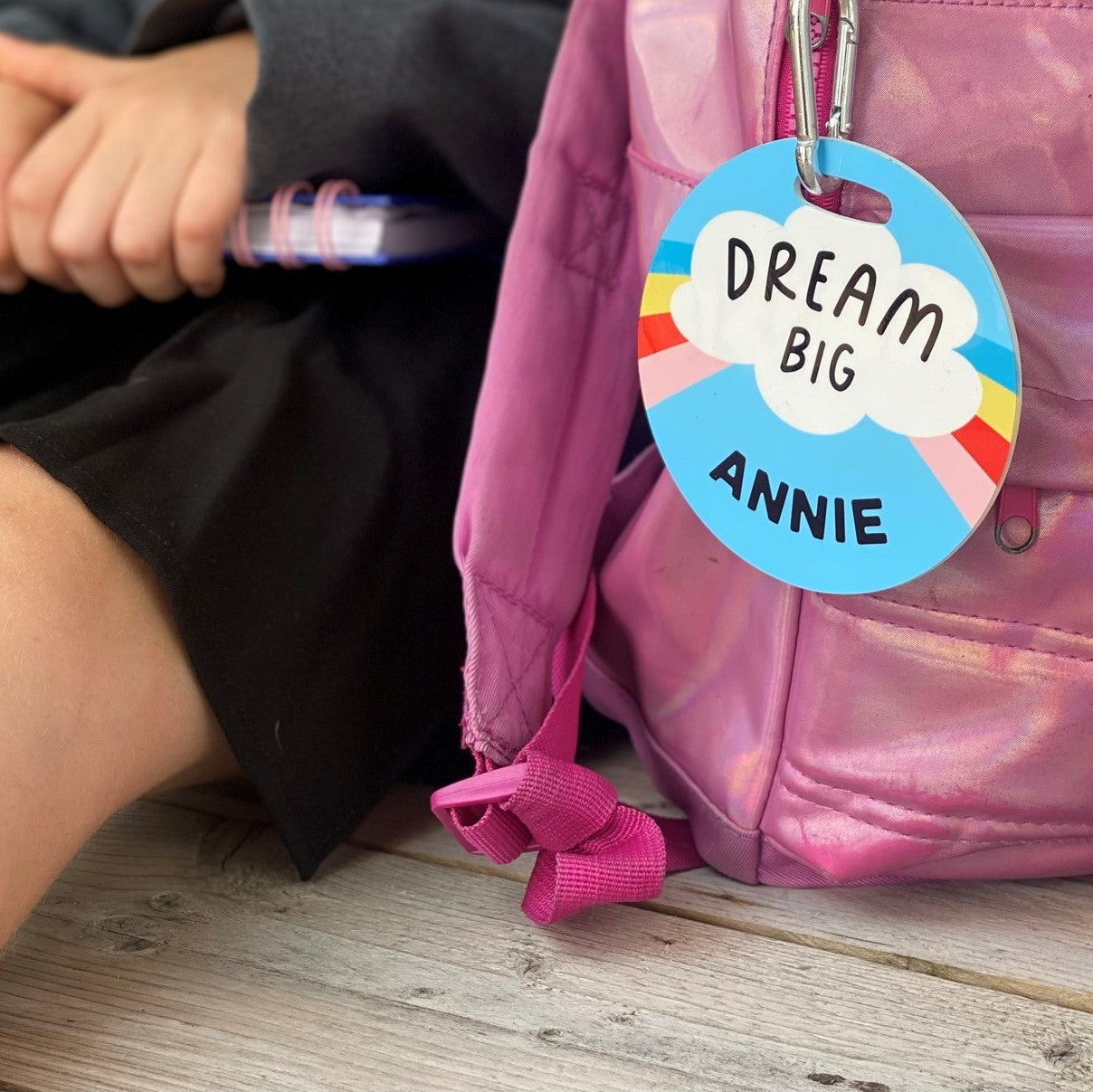 Dream Big Cloud and Rainbow Bag Tags