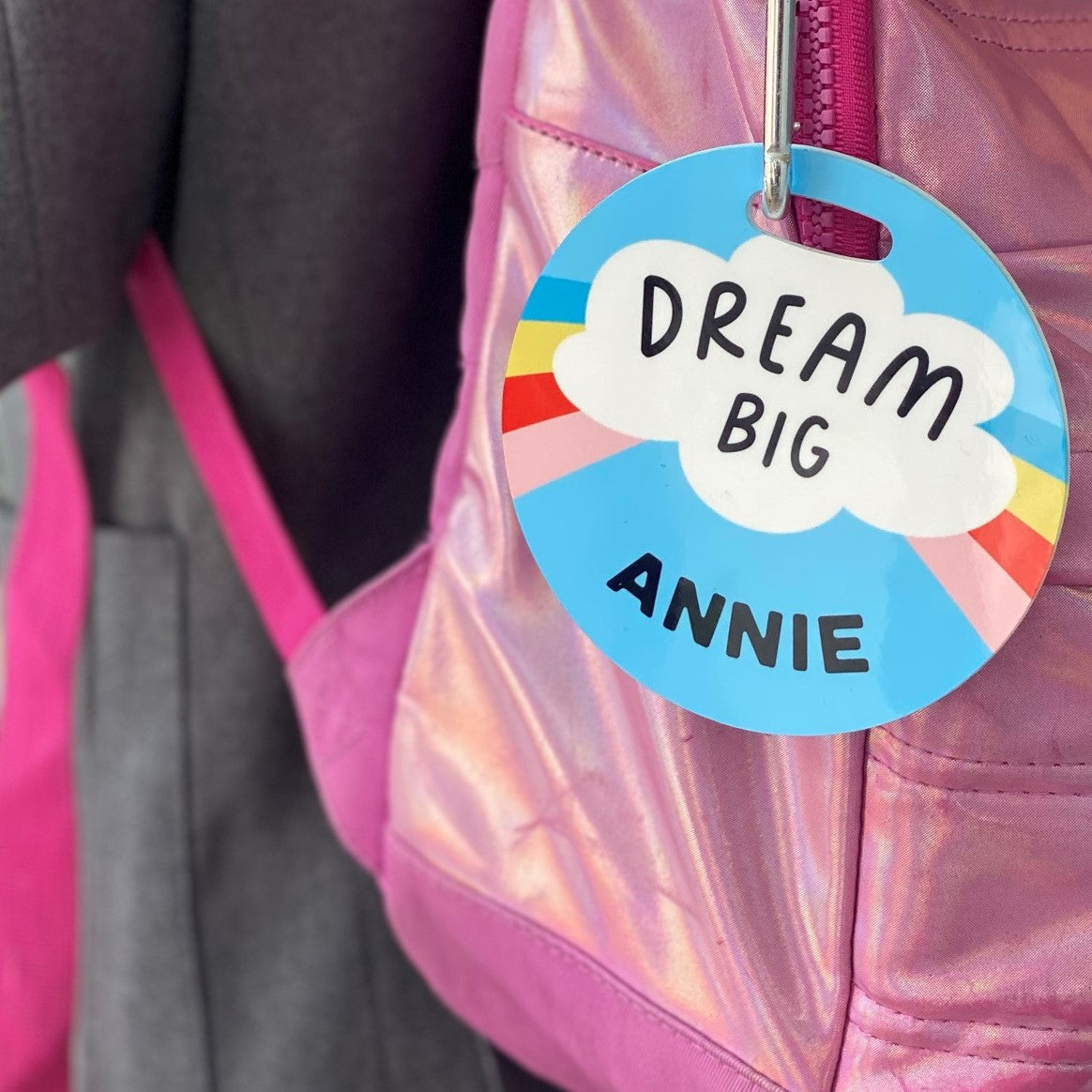 Dream Big Cloud and Rainbow Bag Tags