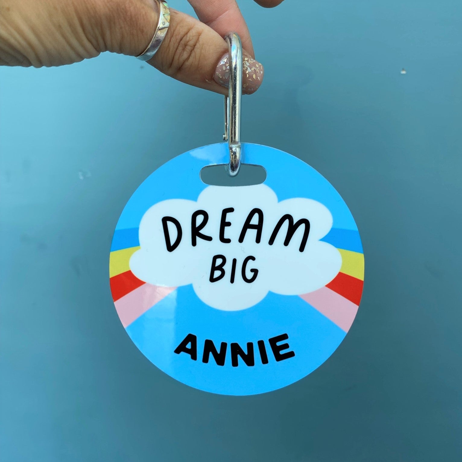 Dream Big Cloud and Rainbow Bag Tags
