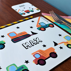 Diggers and Trucks Placemat