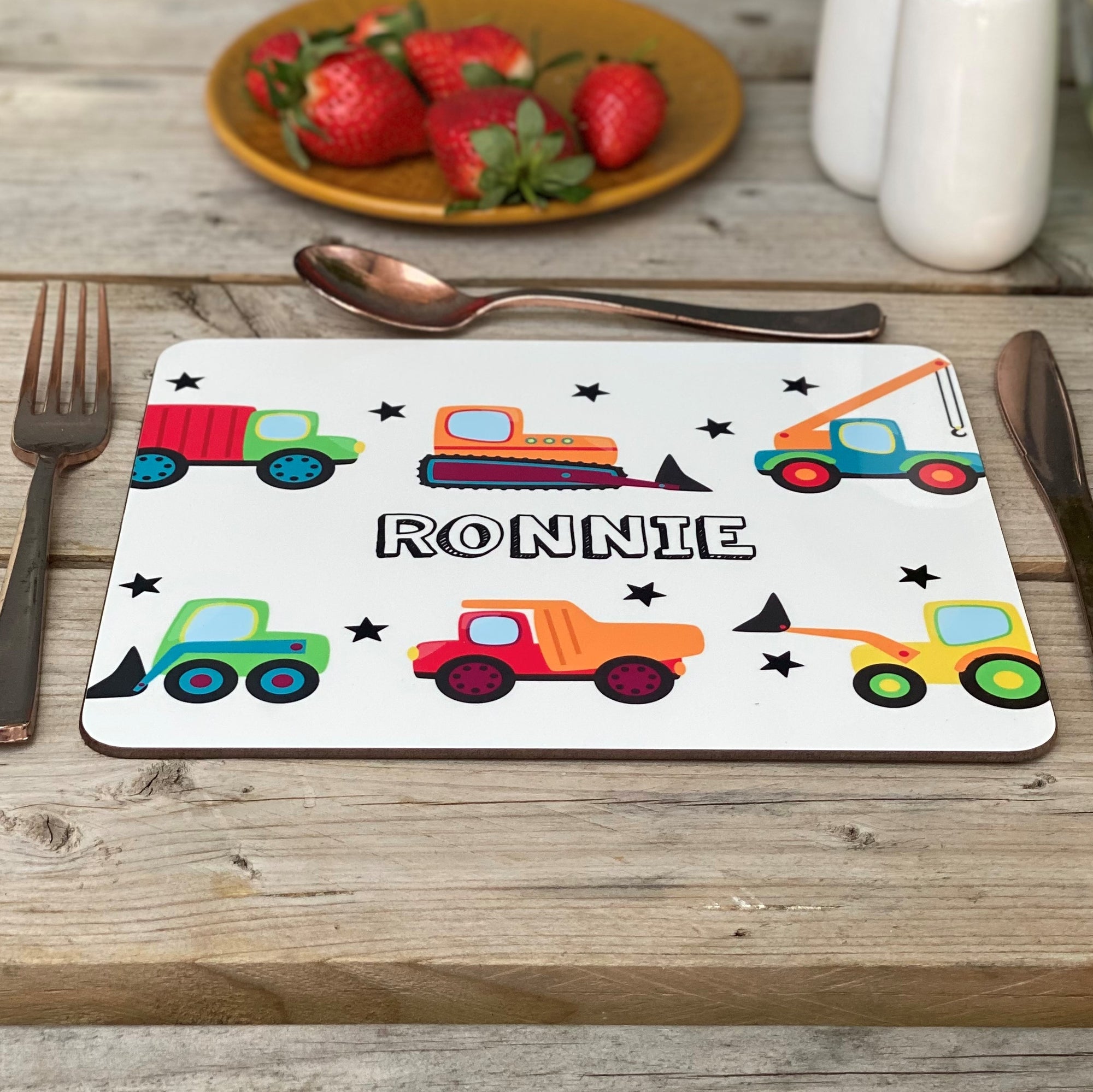 Diggers and Trucks Placemat