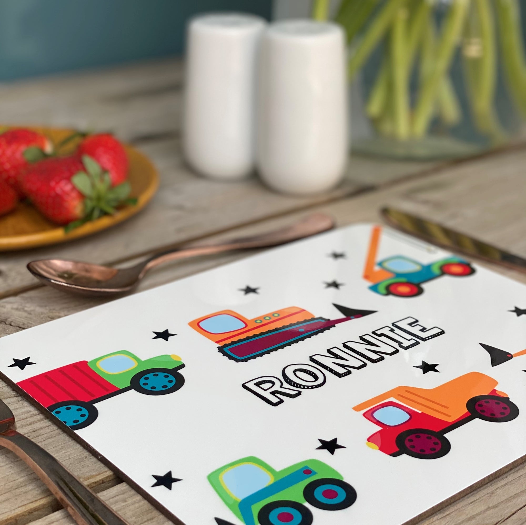 Diggers and Trucks Placemat