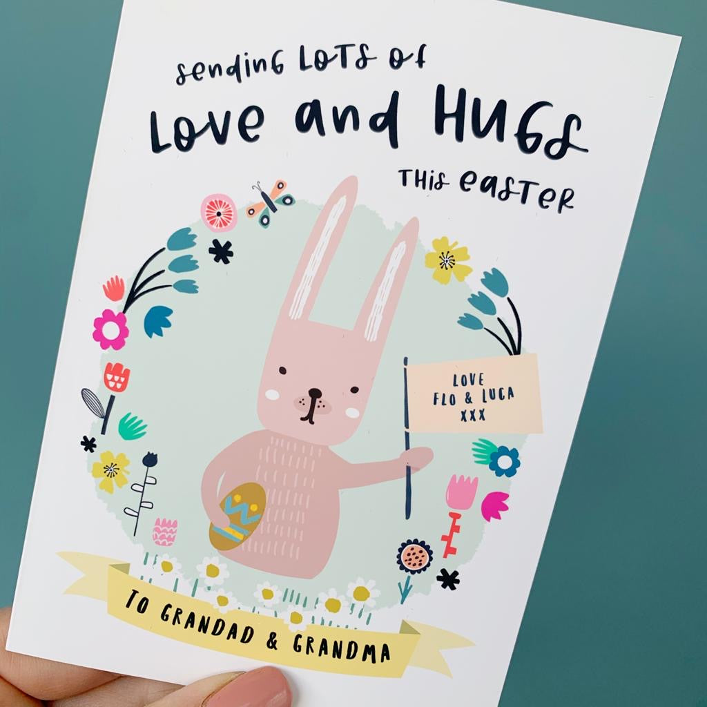 Love and Hugs at Easter Card