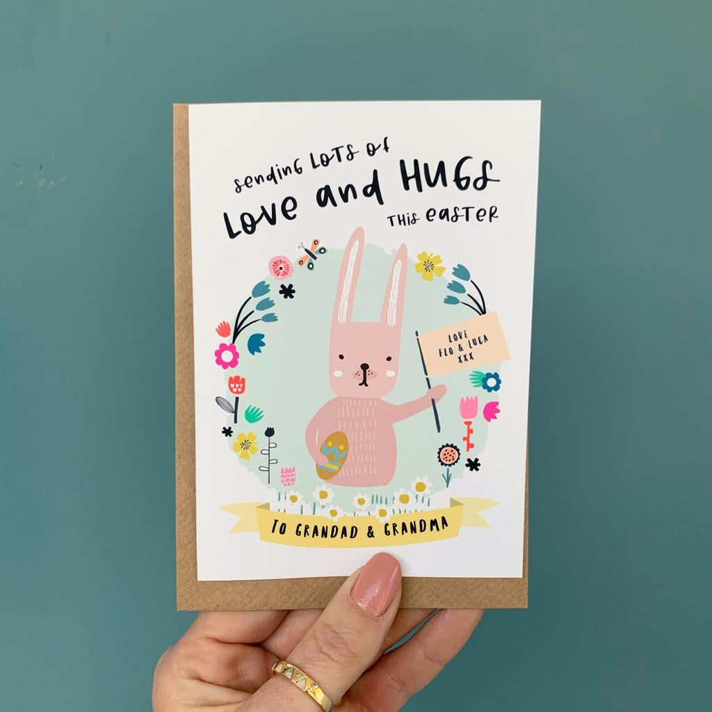 Love and Hugs at Easter Card