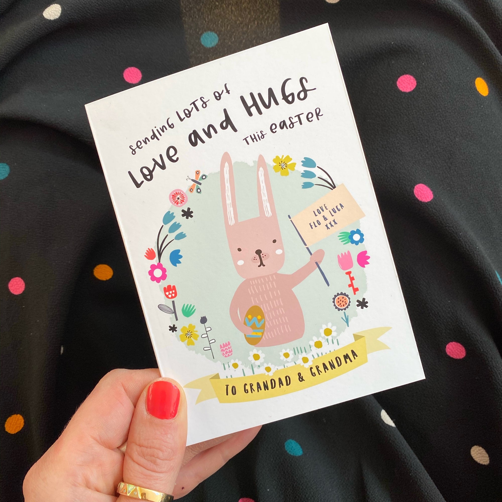 Love and Hugs at Easter Card