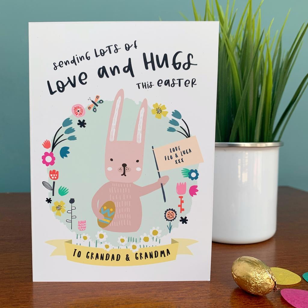 Love and Hugs at Easter Card