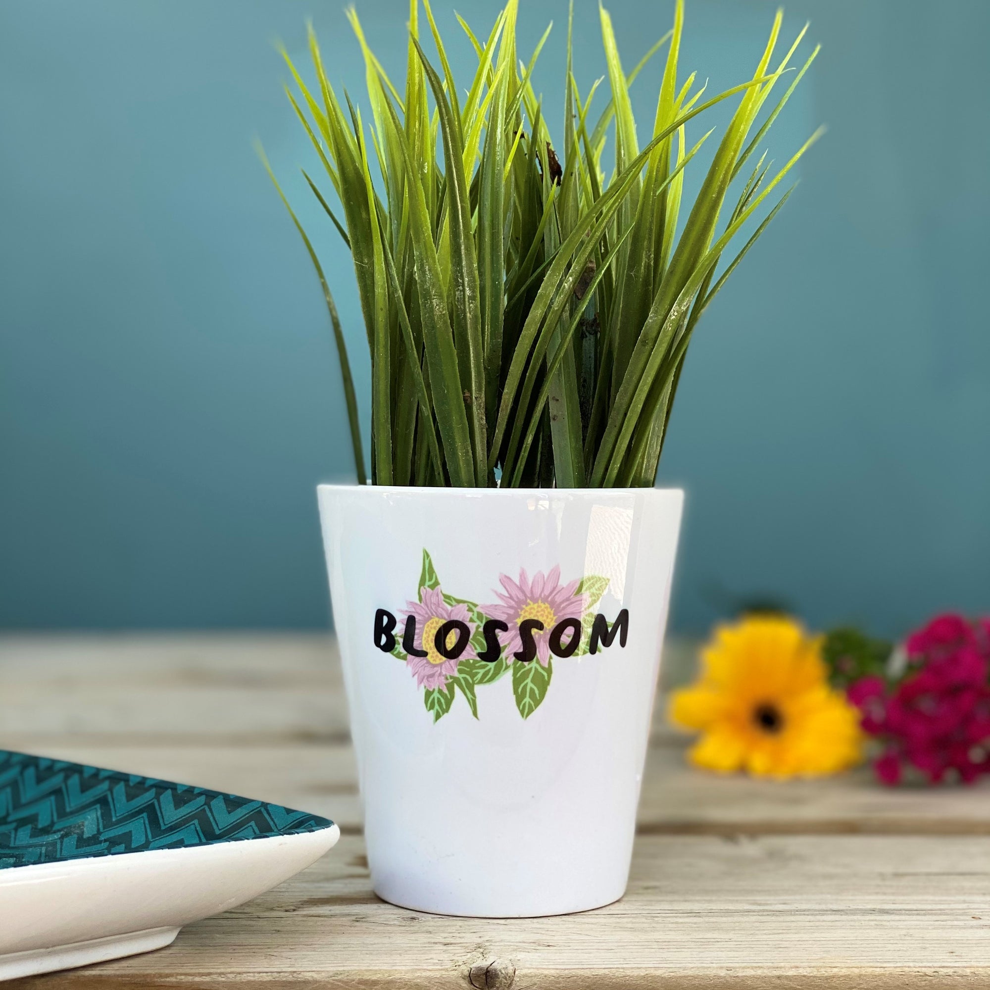 Empowering Flower Themed Flower Pot