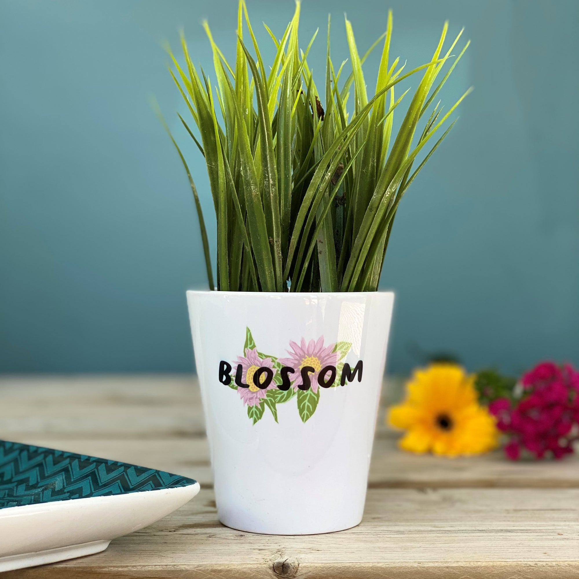 Empowering Flower Themed Flower Pot