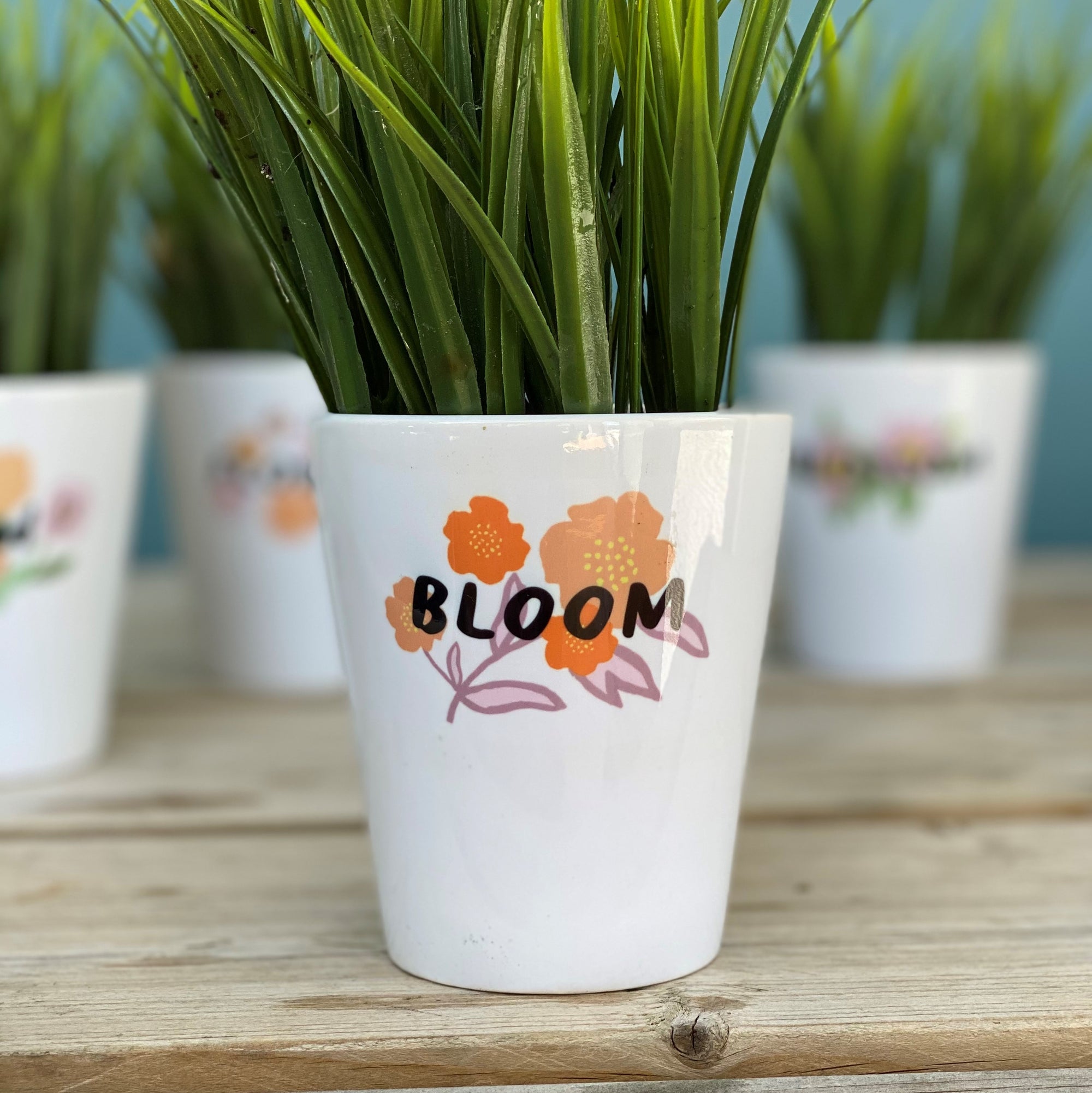 Empowering Flower Themed Flower Pot