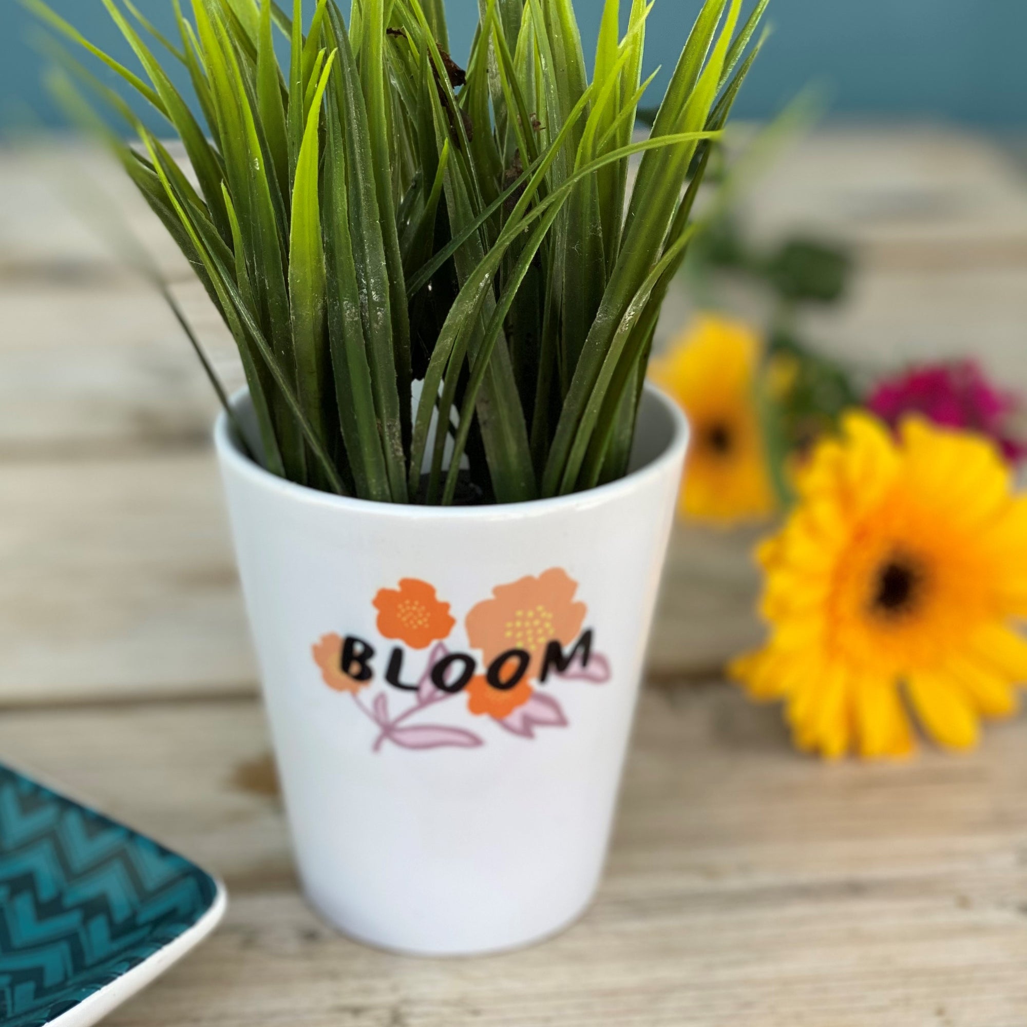 Empowering Flower Themed Flower Pot