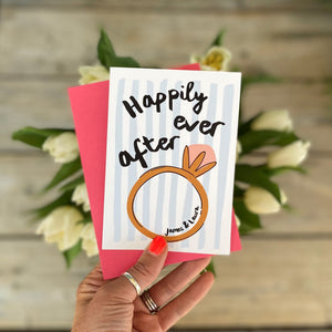 Personalised Happily Ever After Engagement Card