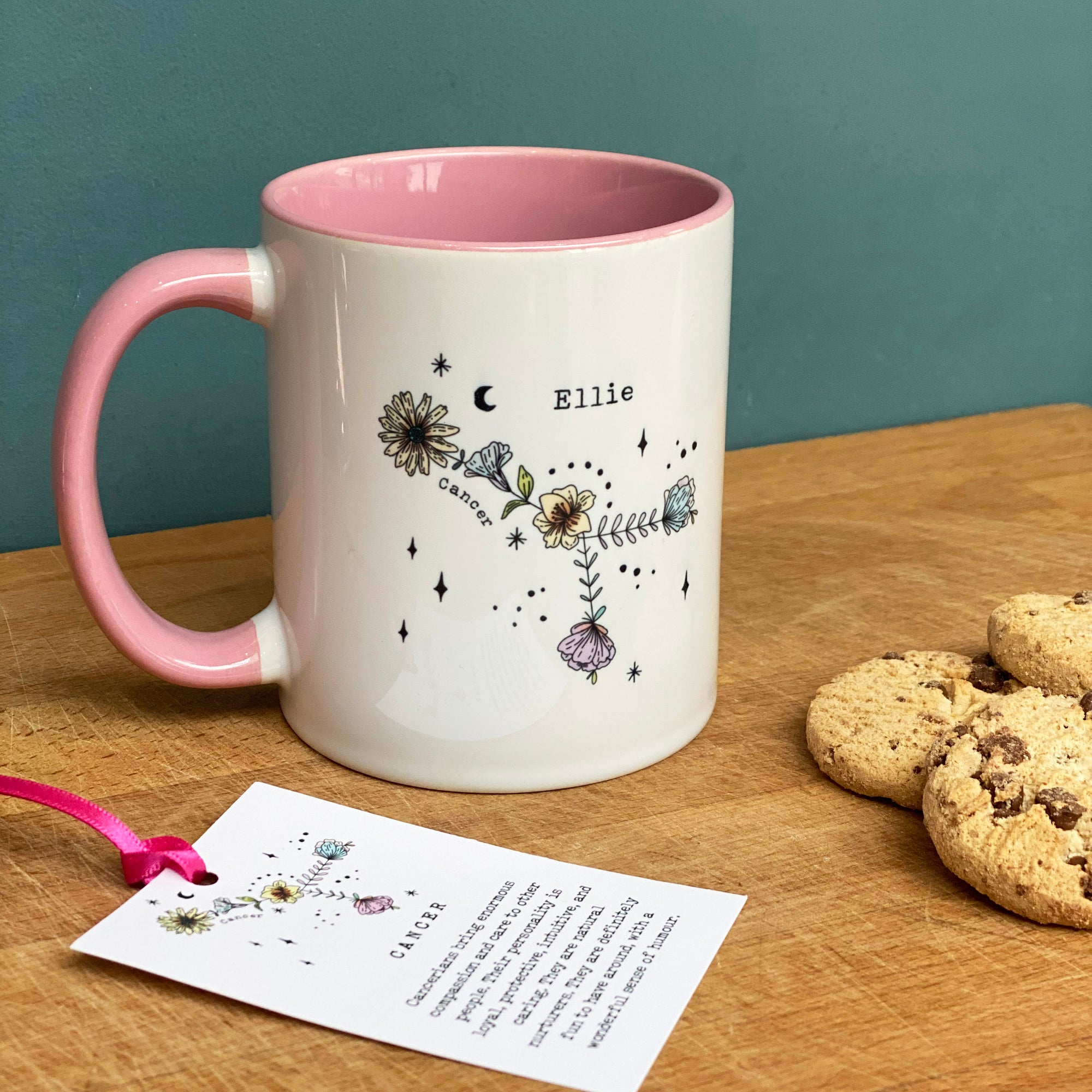 Zodiac Floral Star Constellation Mugs