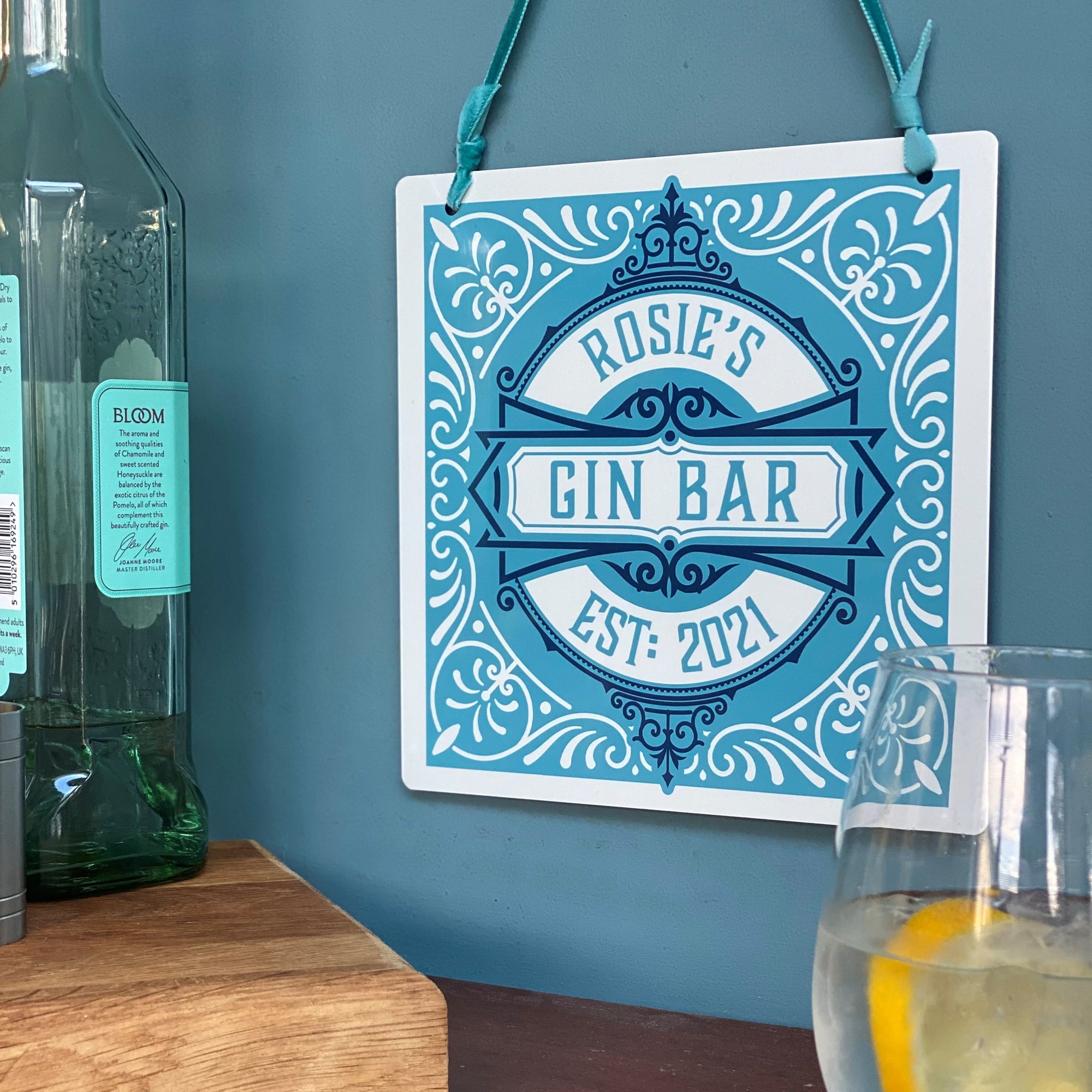 Home Bar 'Gin Bar' Personalised Sign