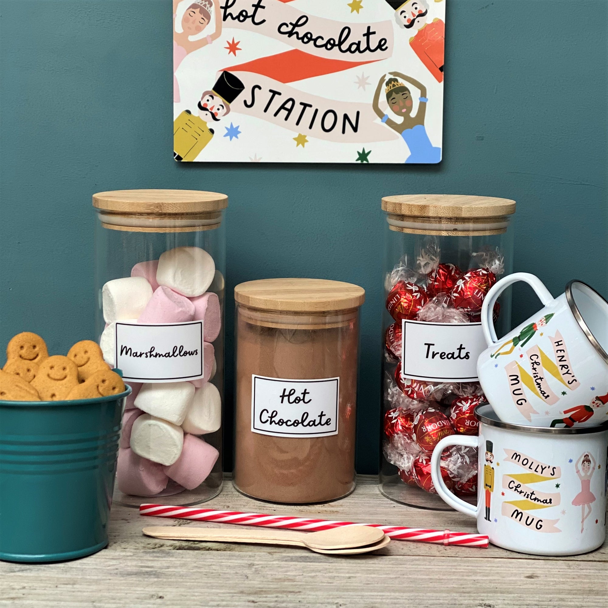 Set of Three Hot Chocolate Station Labels