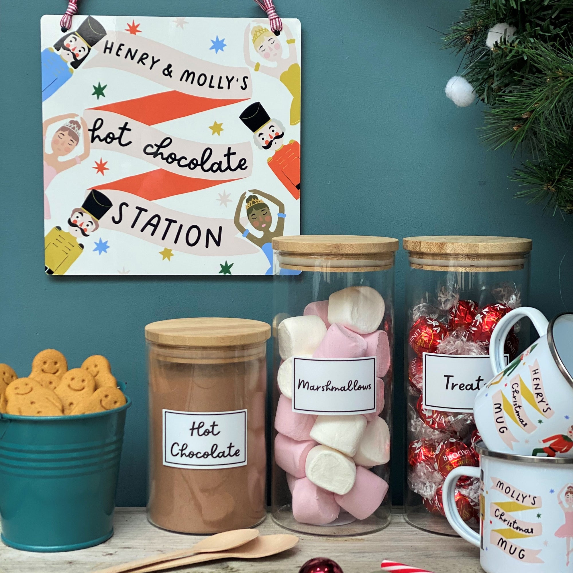 Personalised Hot Chocolate Station Metal Sign