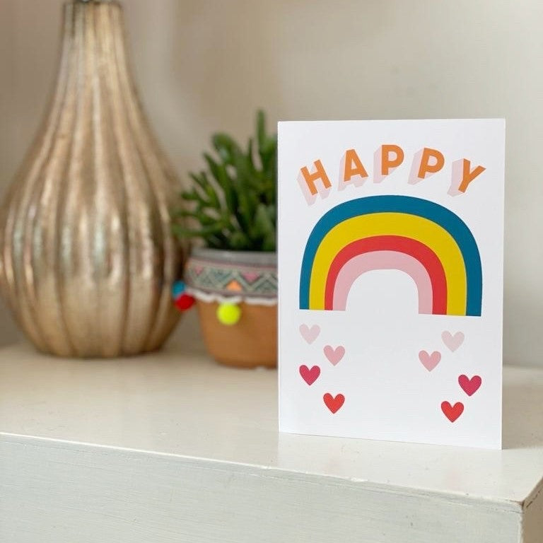 Happy Rainbow Greeting Card