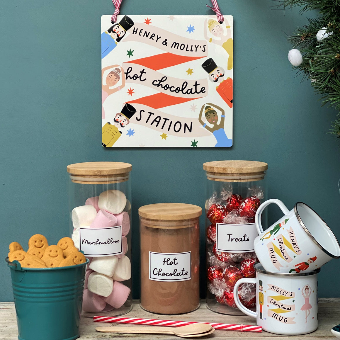 Personalised Hot Chocolate Station Metal Sign