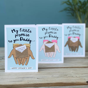 Father Day Card My Little Promise To You Daddy