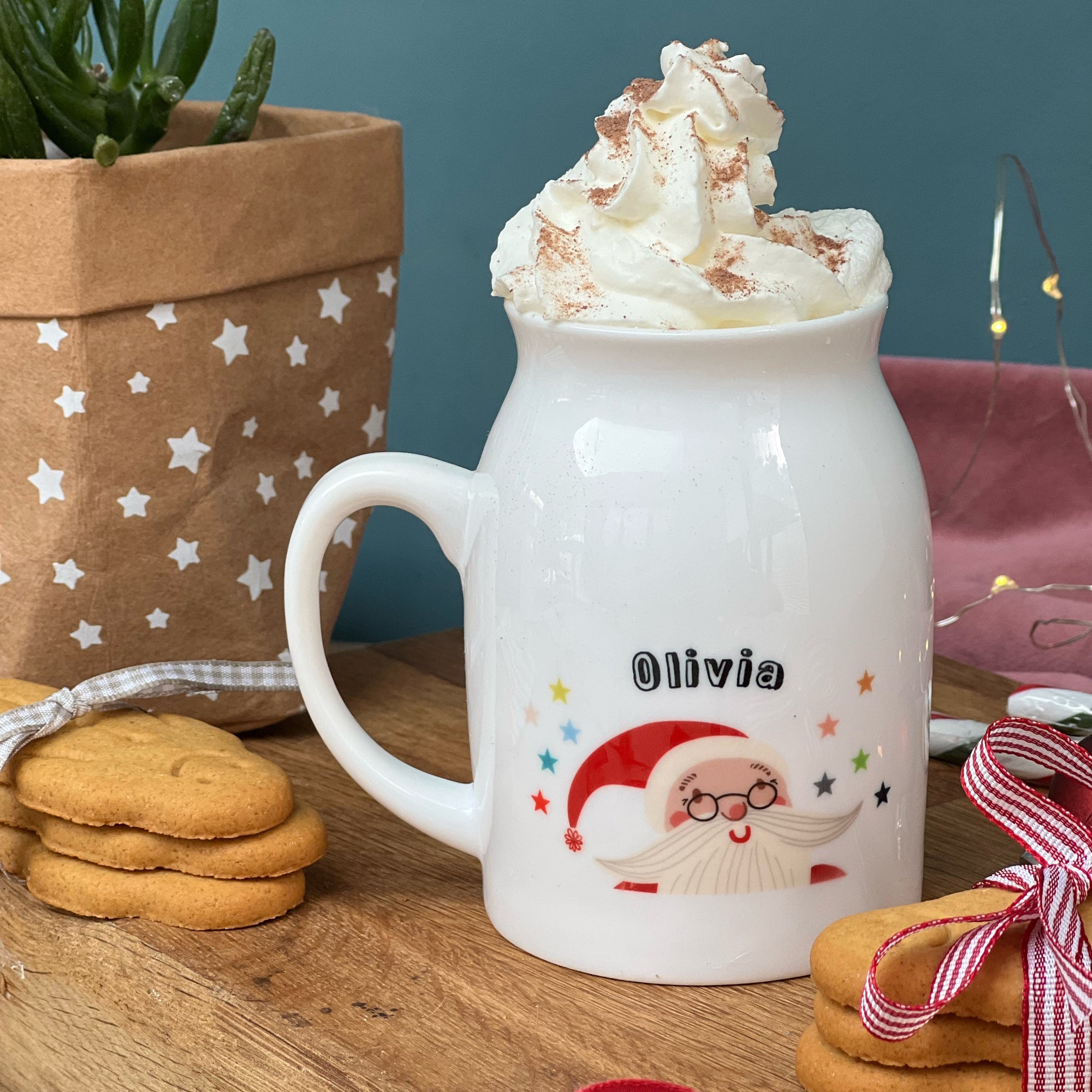 Luxury Bone China Santa Milk Mug