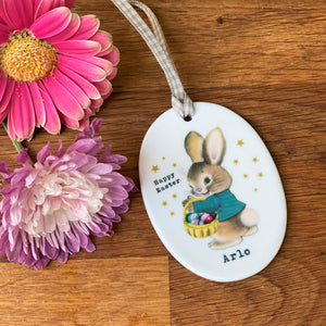 Ceramic Easter Bunny Keepsake Decoration