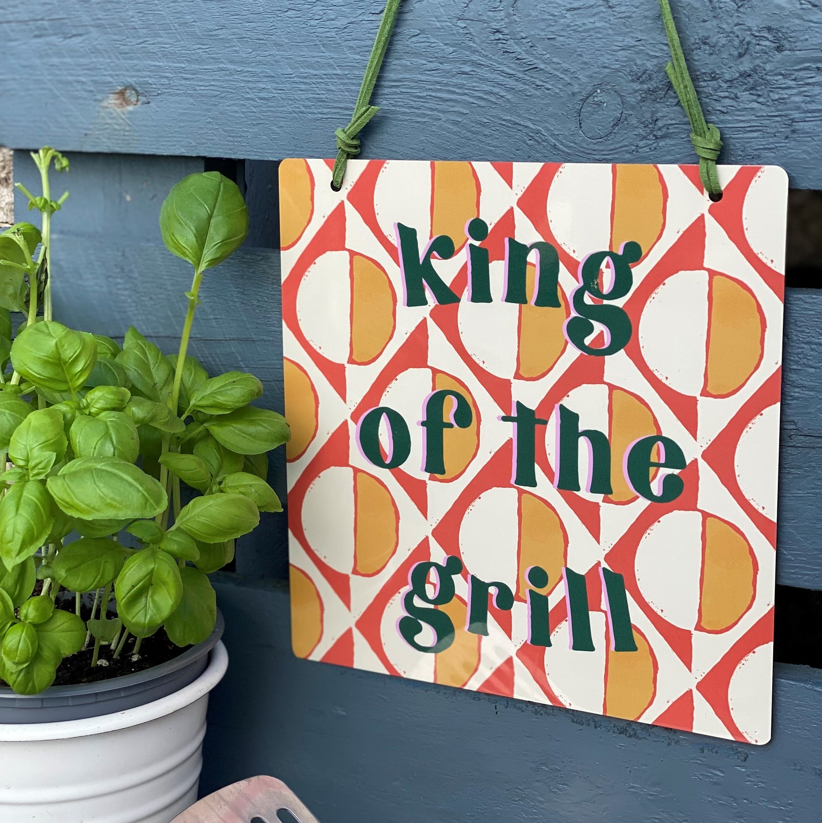 King Of The Grill Metal Sign