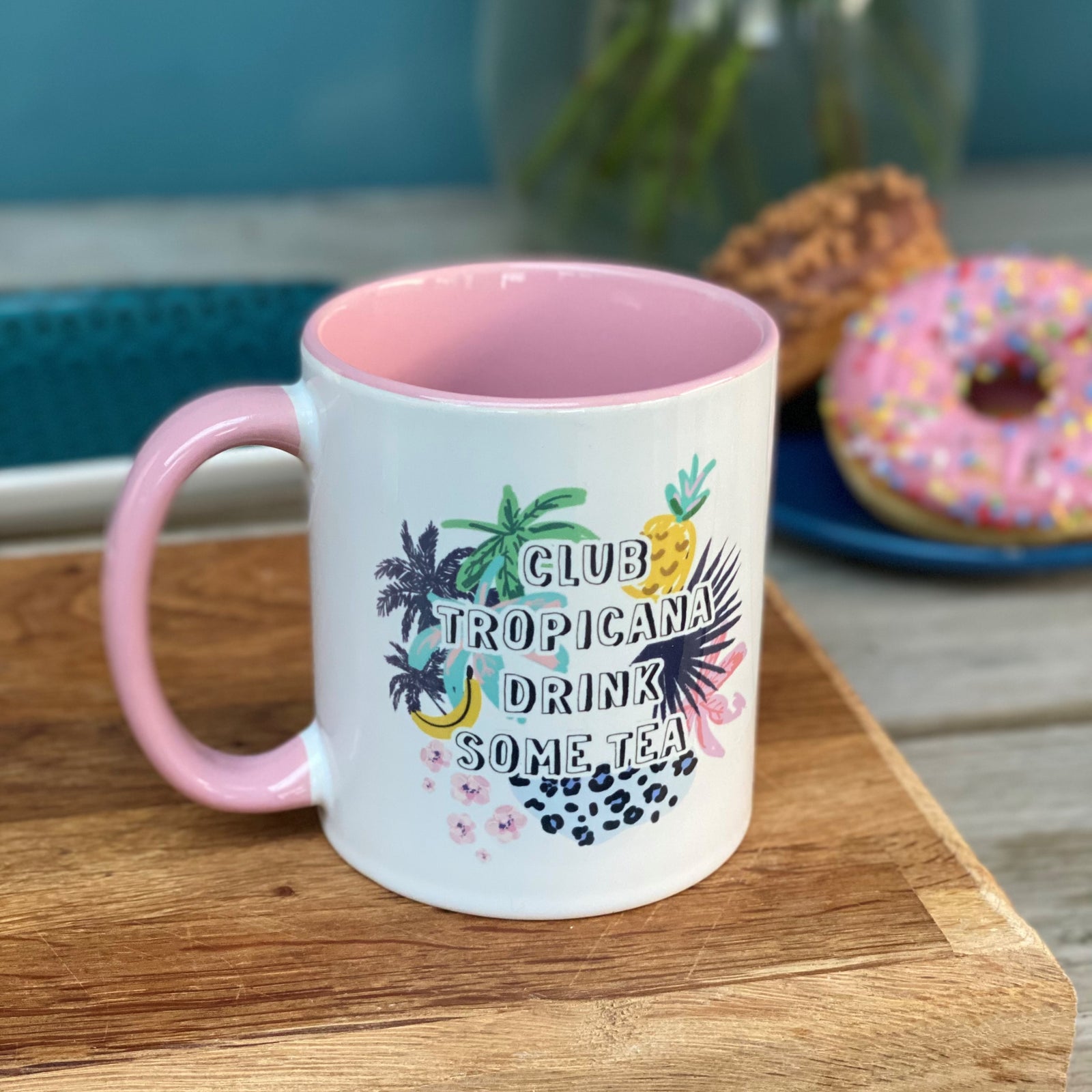 Club Tropicana Drink Some Tea Tropical Mug - Hendog Designs