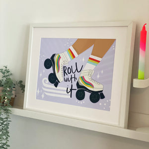 Roll With It, Roller boot 80's Print A4 Or A3