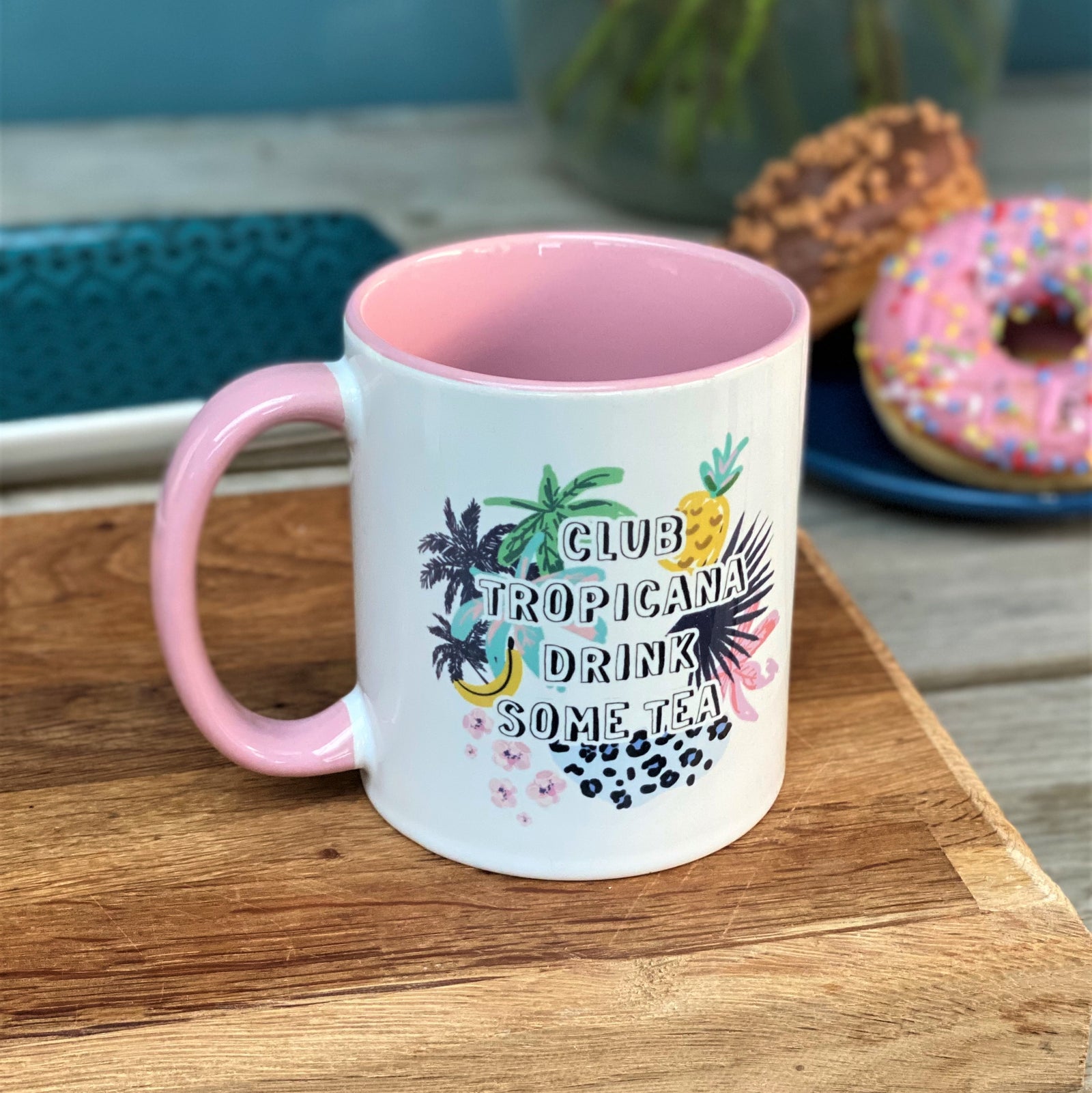 Club Tropicana Drink Some Tea Tropical Mug - Hendog Designs