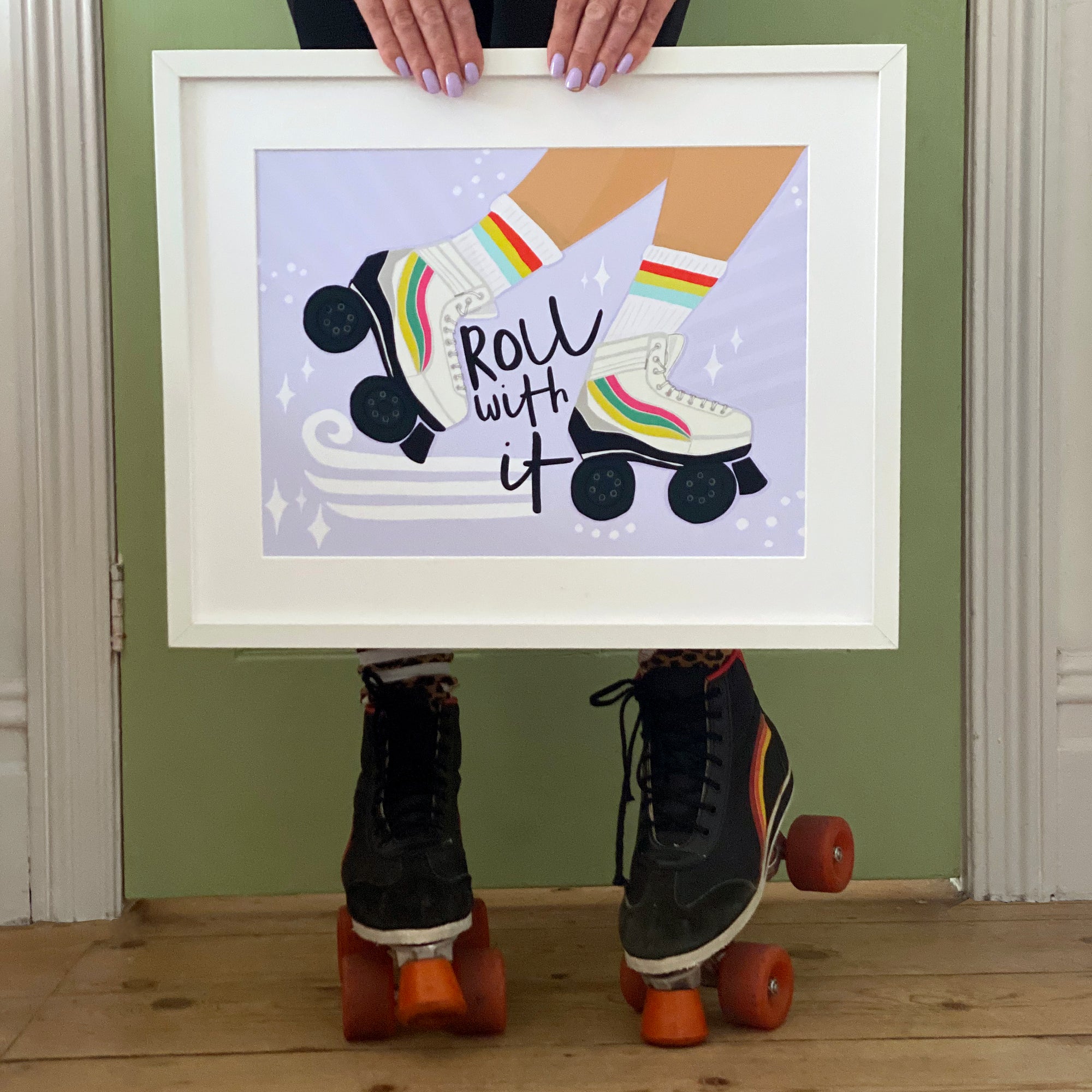 Roll With It, Roller boot 80's Print A4 Or A3