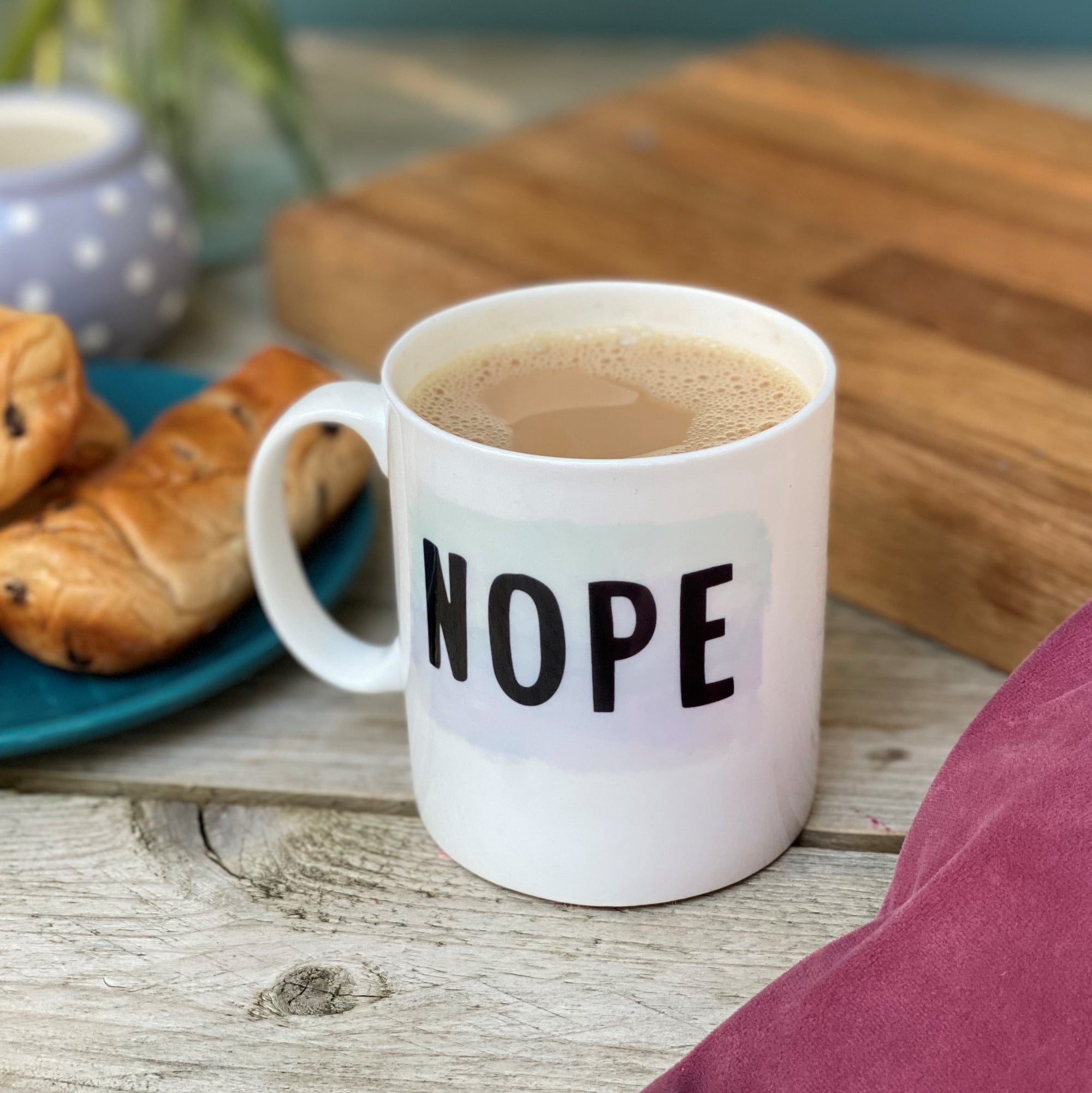 Set of Four Bone China Tie Dye Mood Mugs