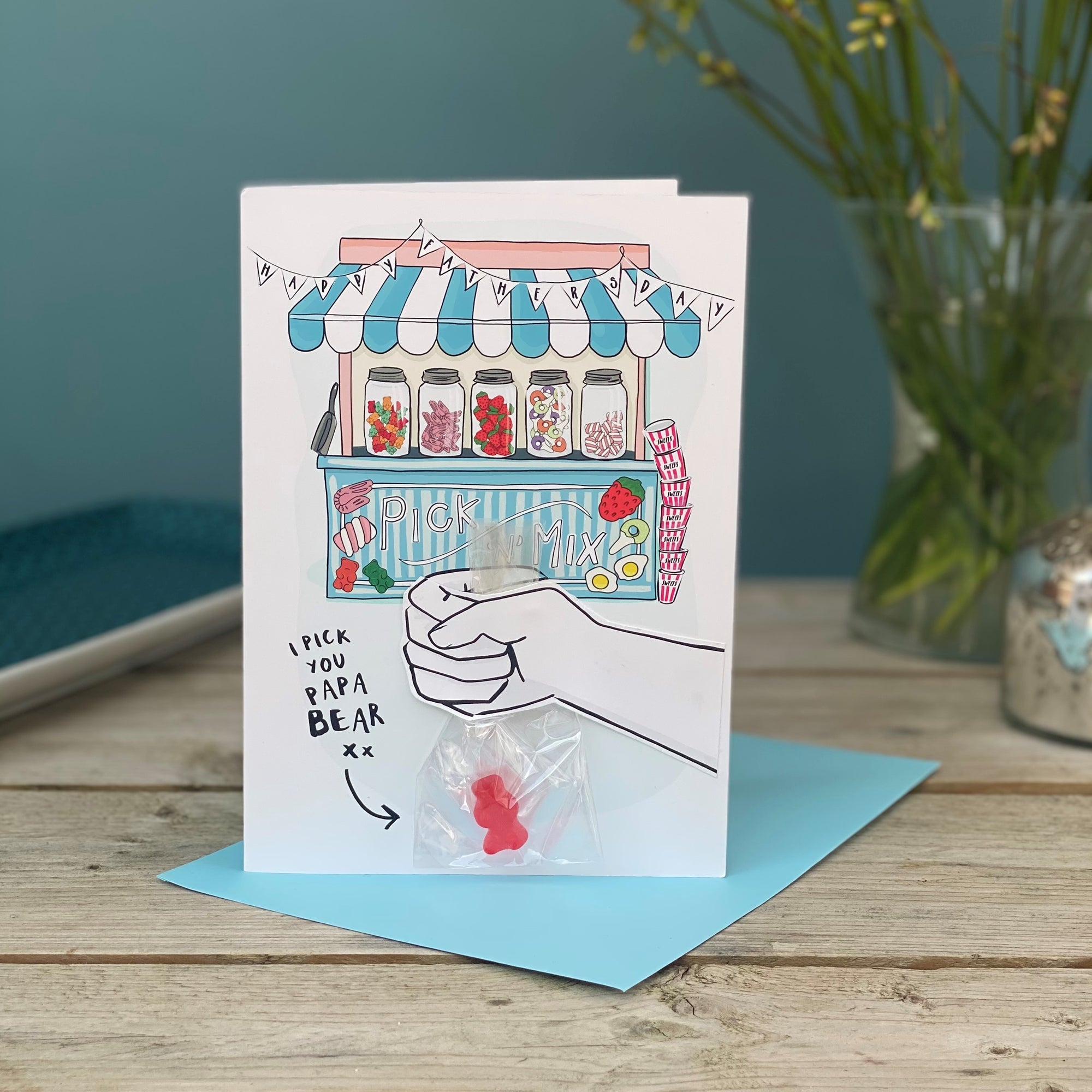 Pick And Mix, I Pick You Papa Bear Card