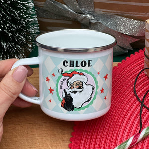 Christmas Father Christmas Enamel Mug