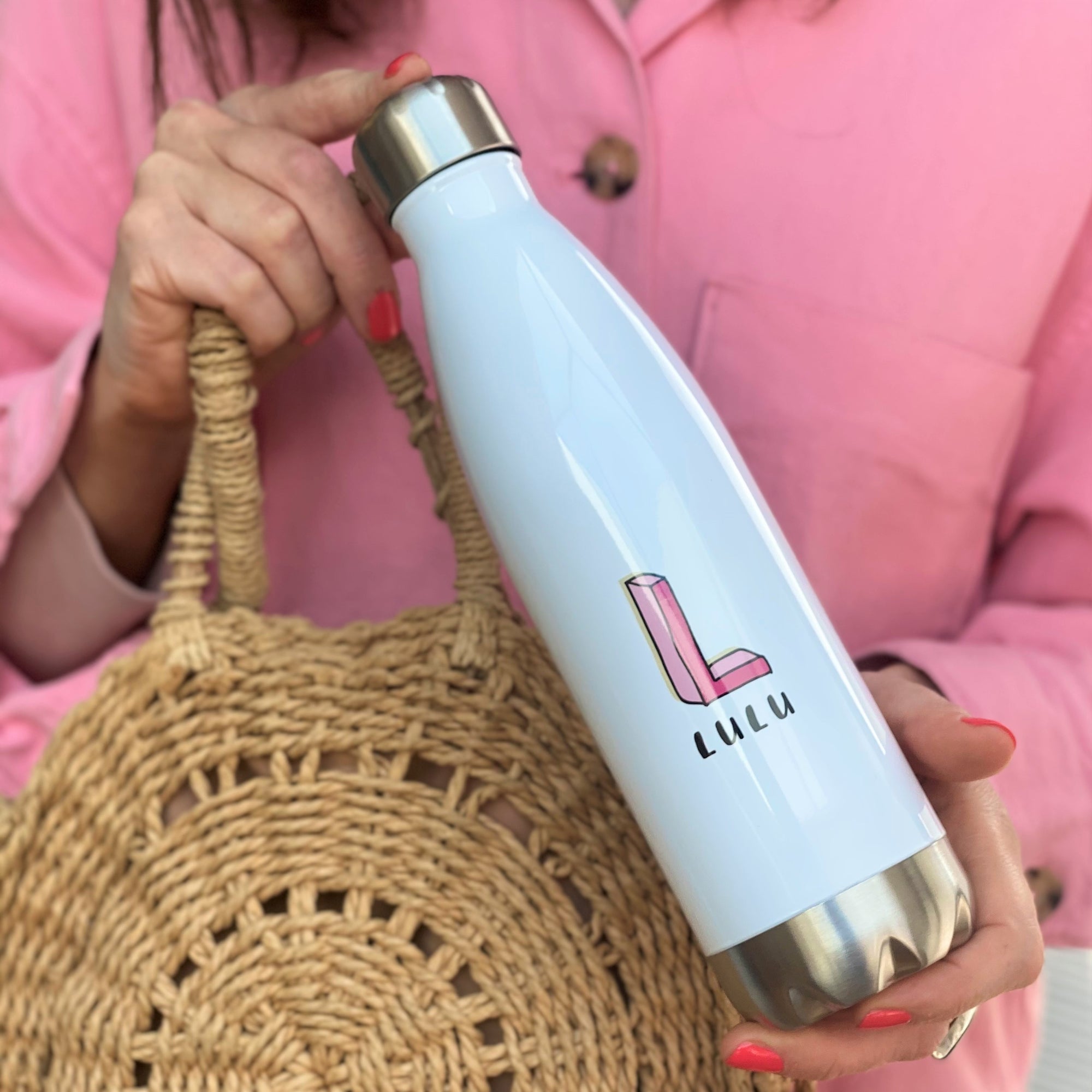 Sketch Initial Luxury Water Bottle