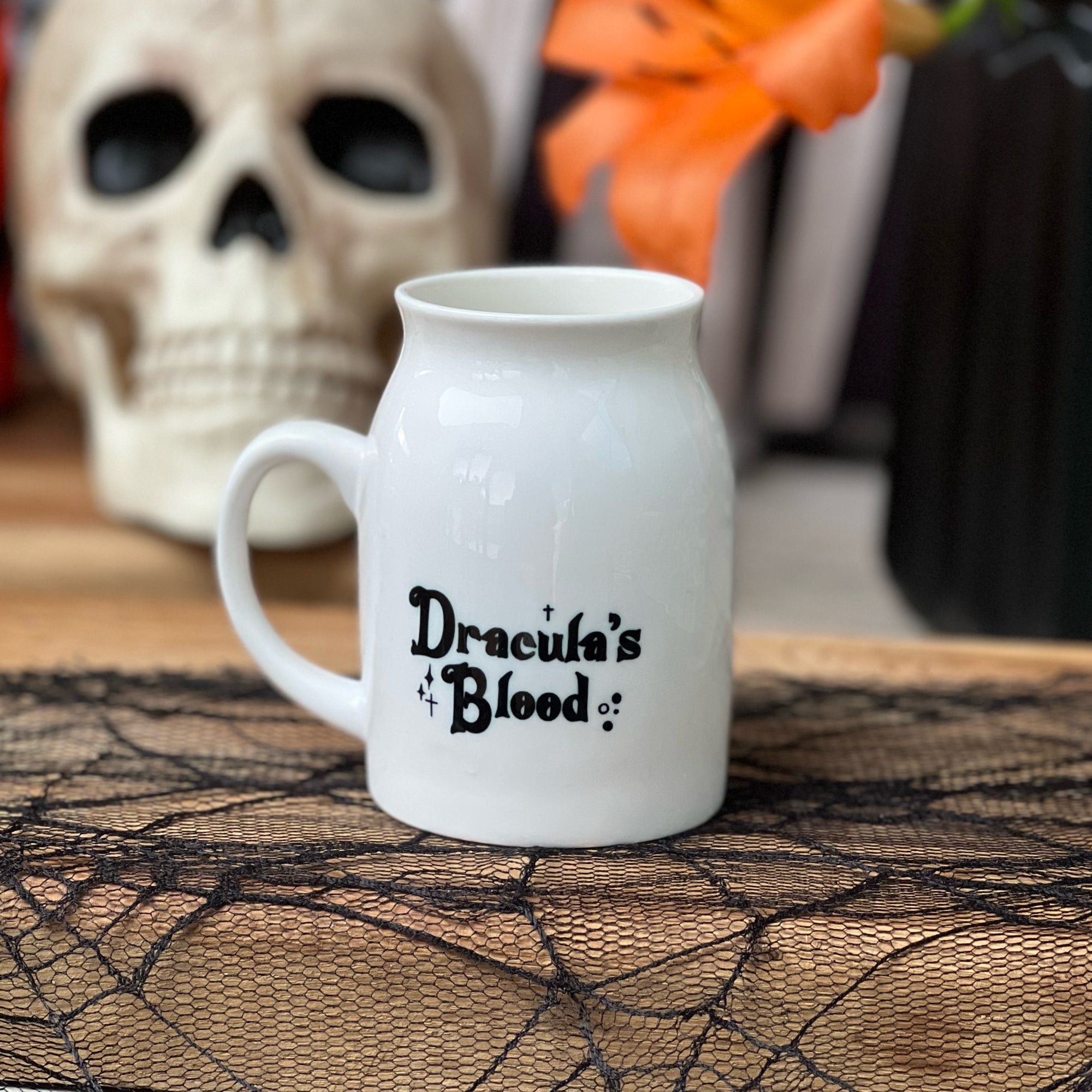 Dracula's Blood Bone China Milk Mug