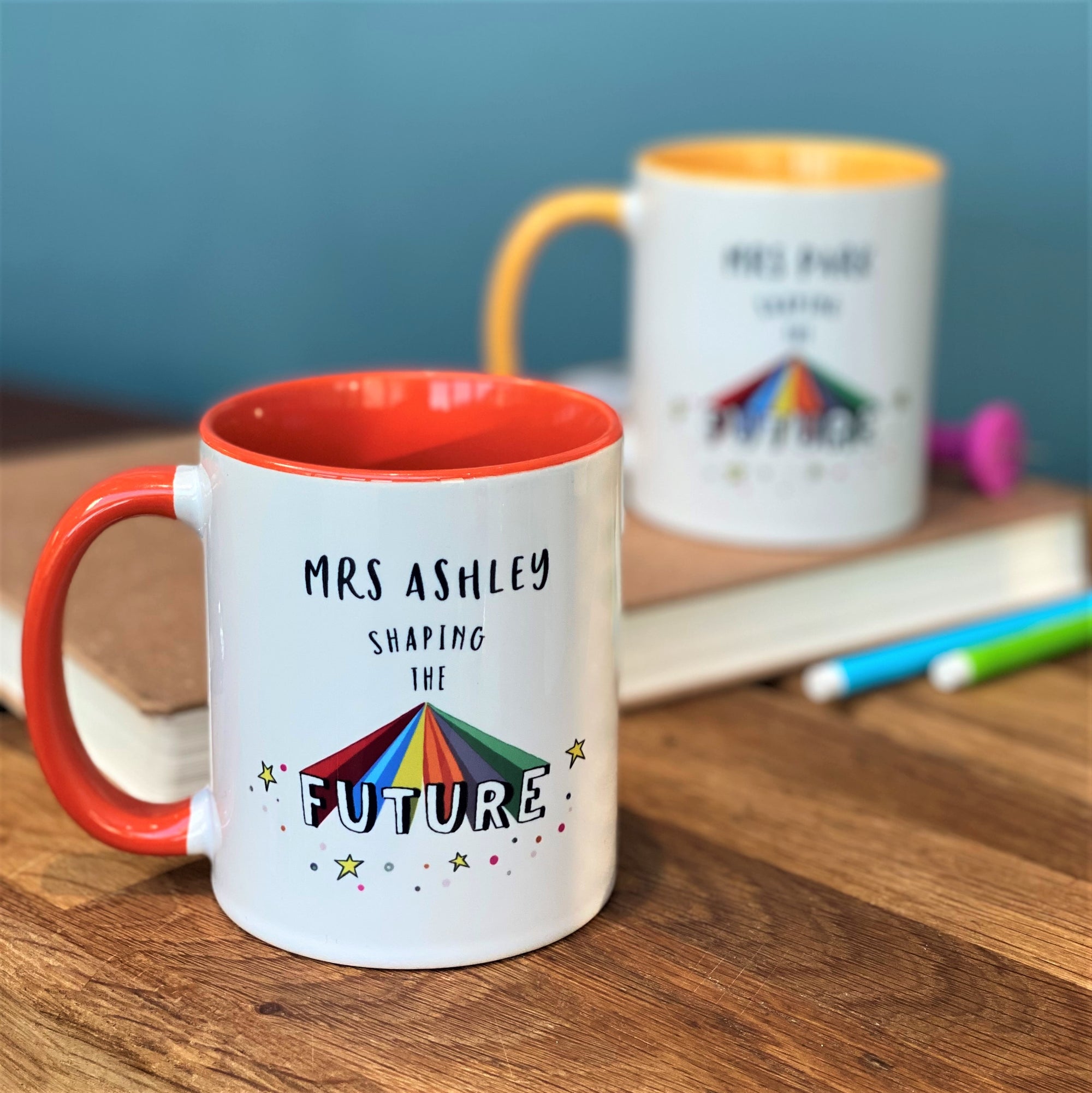 Teacher China Mug - Shaping the Future - Hendog Designs