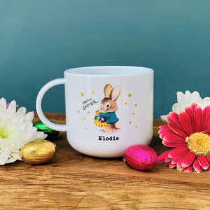 Retro Bunny Happy Easter Mini Plastic Cup