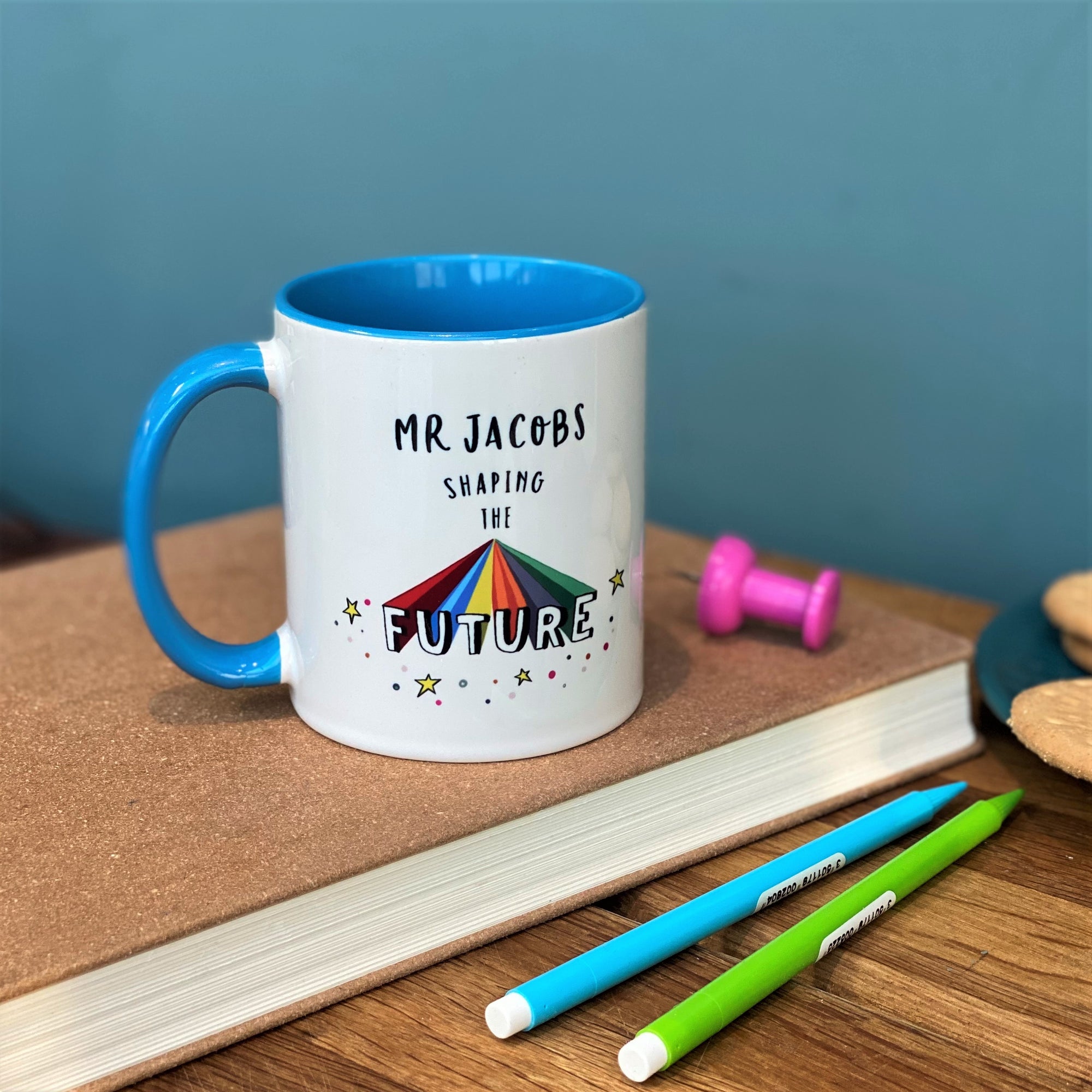 Teacher China Mug - Shaping the Future - Hendog Designs